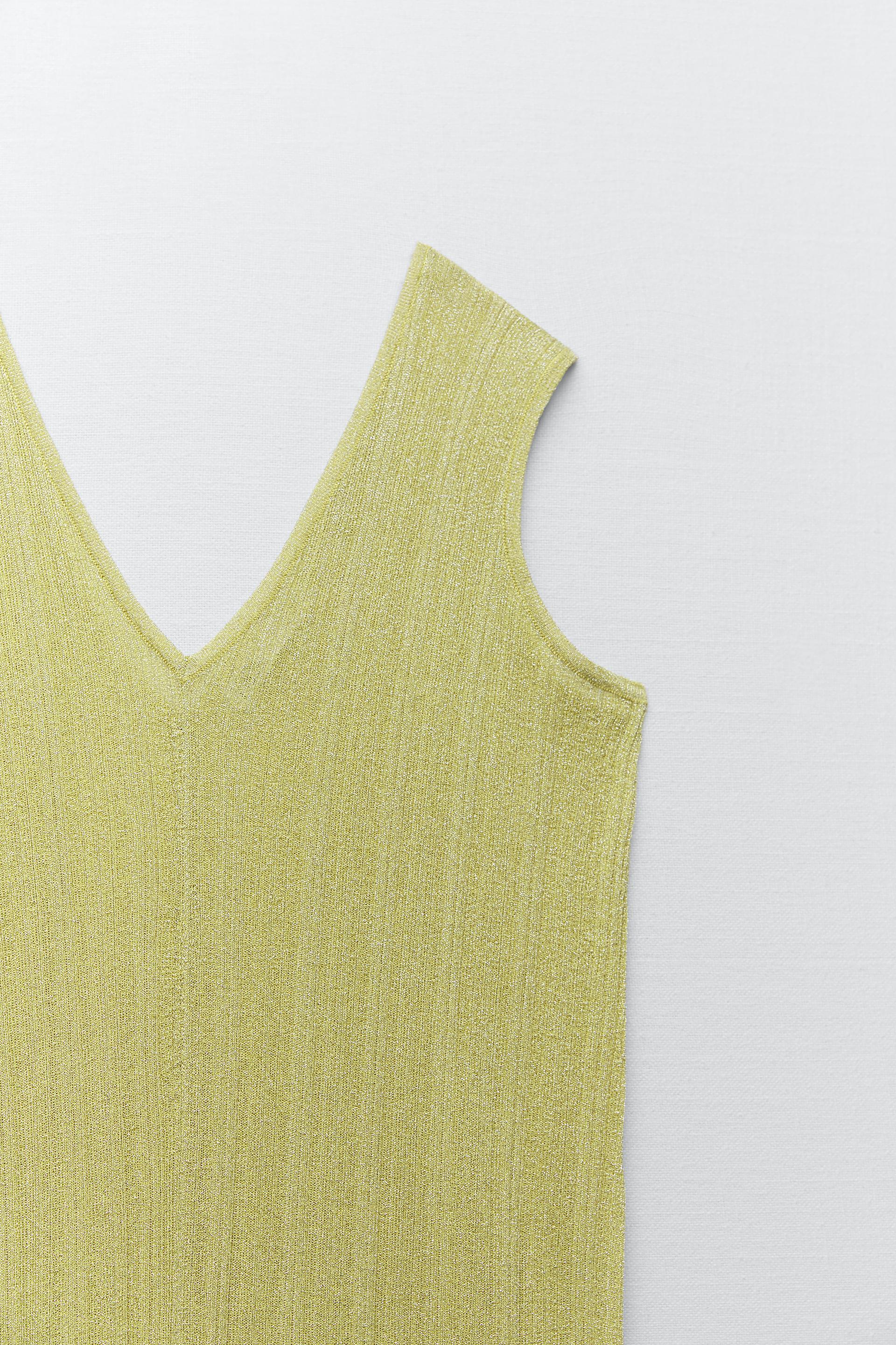 Zara METALLIC THREAD KNIT DRESS LIMITED EDITION 135327260511