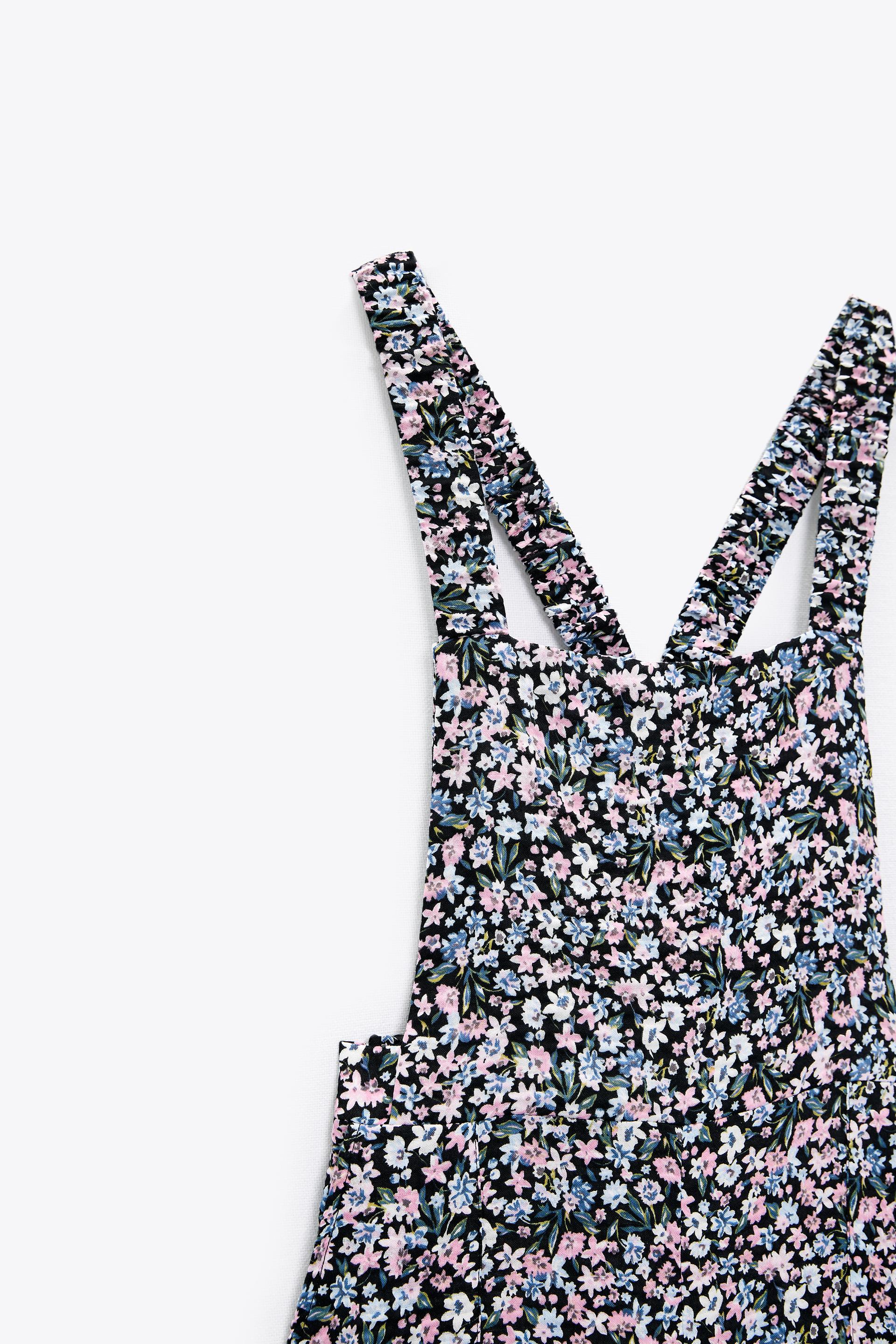 Zara Floral Print Overalls Zara Floral Print Overalls