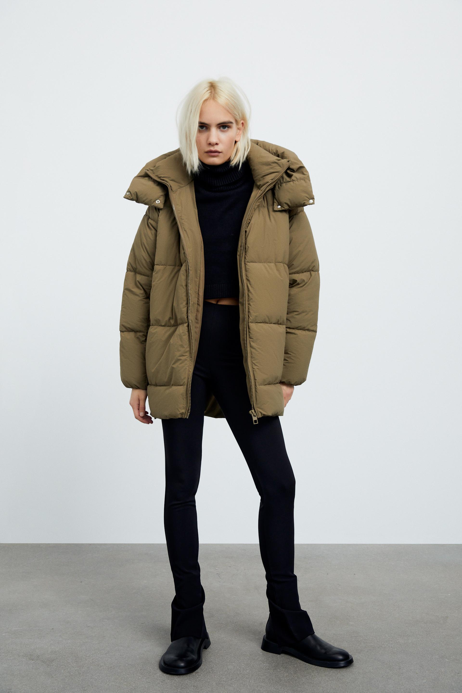 Zara down jacket пуховик