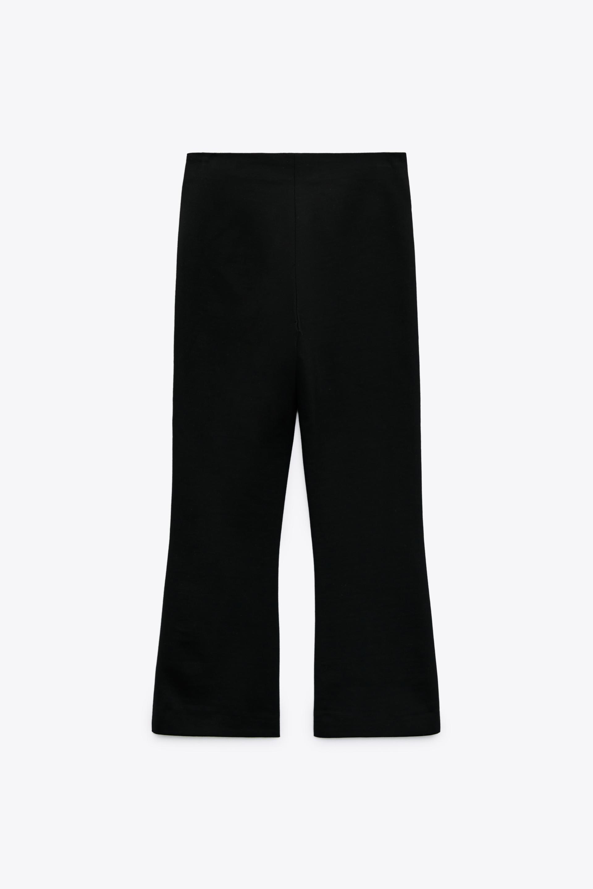 cropped flare zara