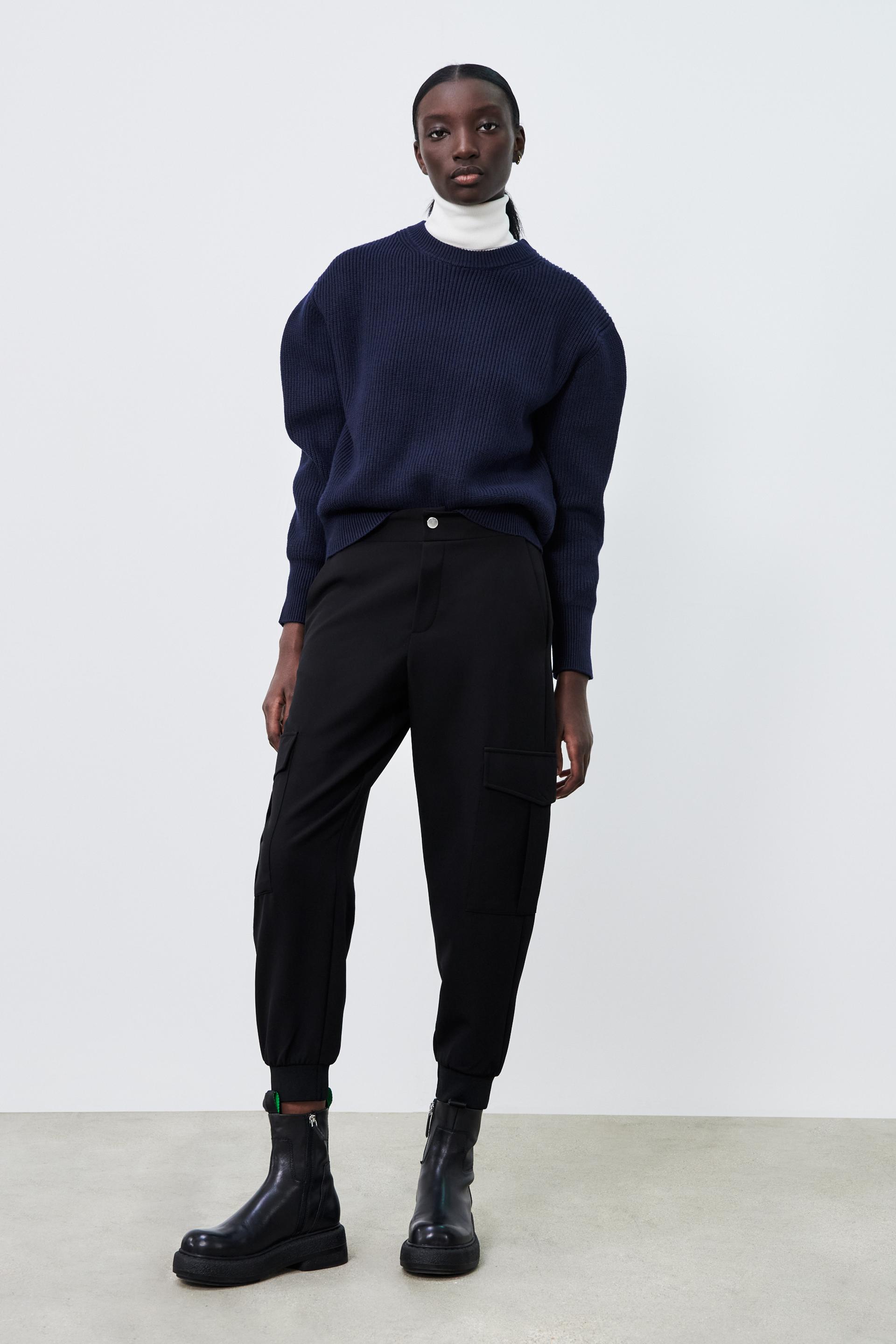 zara cuffed pants