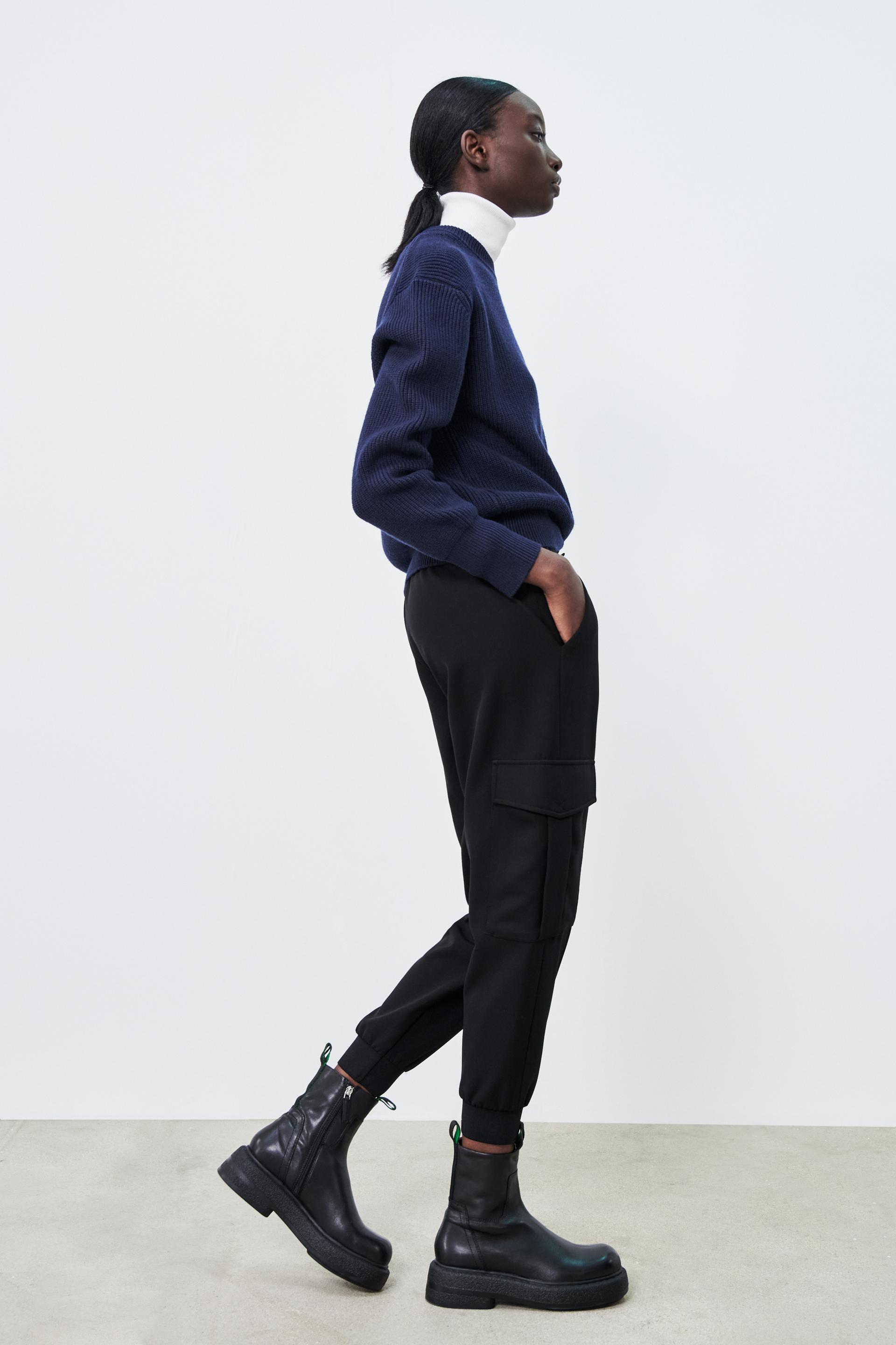 zara cuffed pants