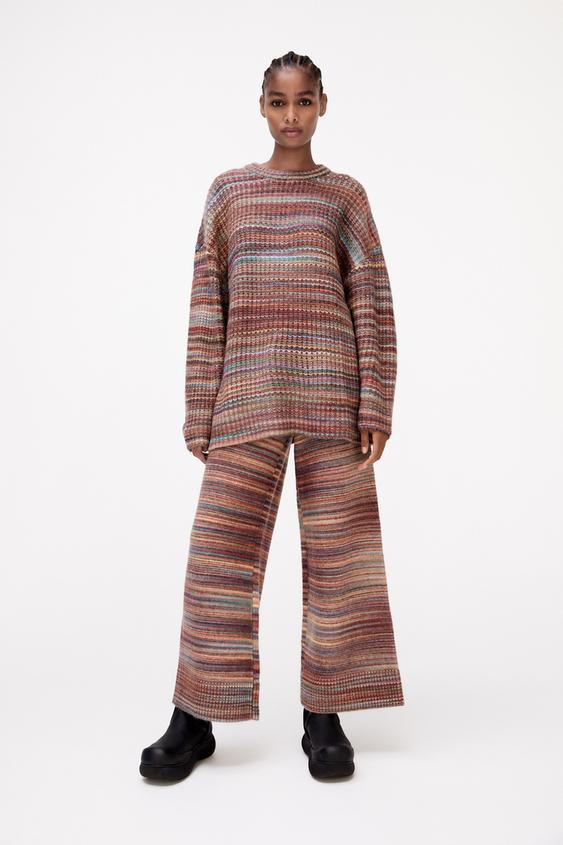 zara knit pants