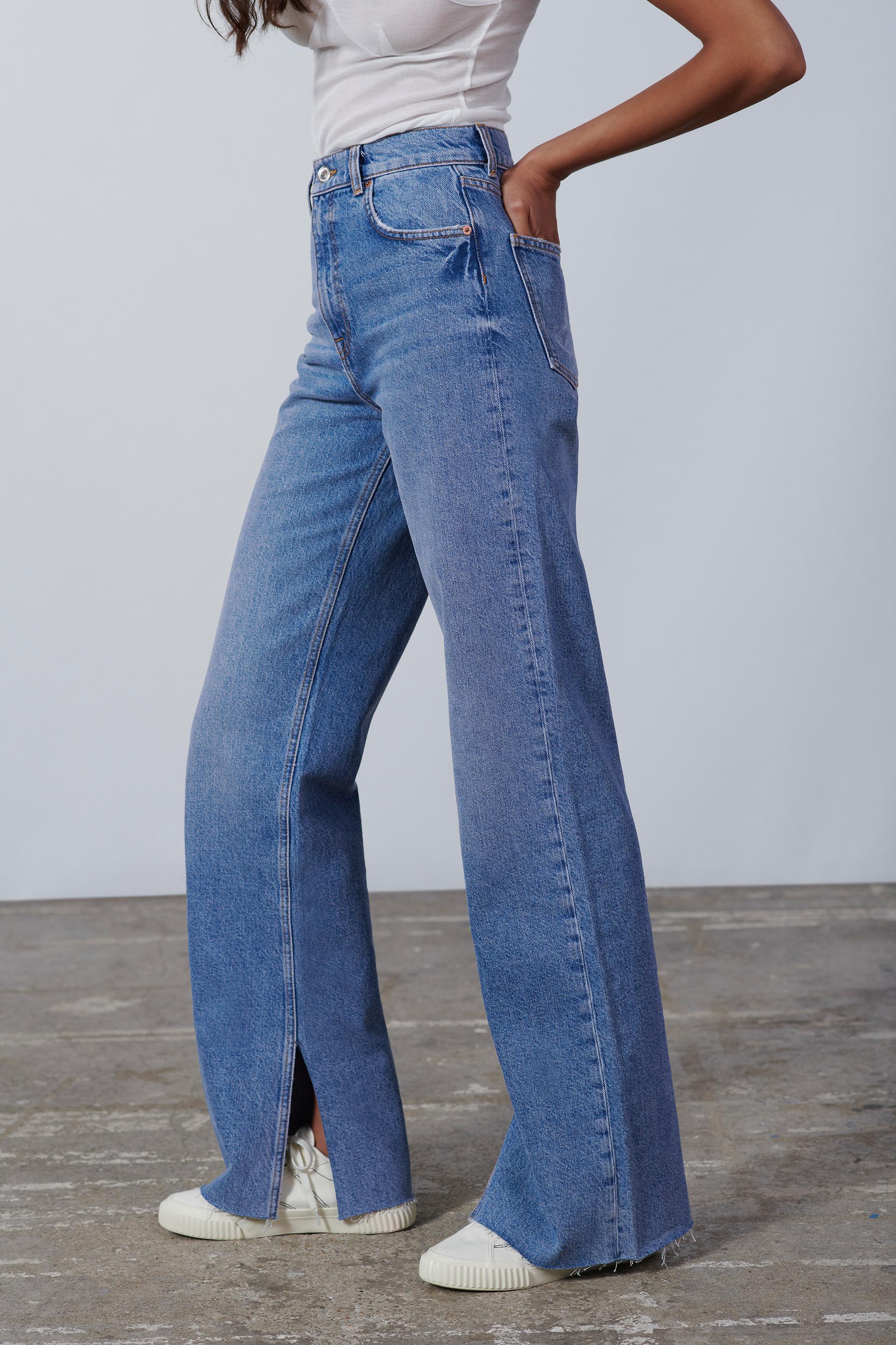 Zara ZW THE ‘90S FULL LENGTH JEANS WITH VENTS 130699108400