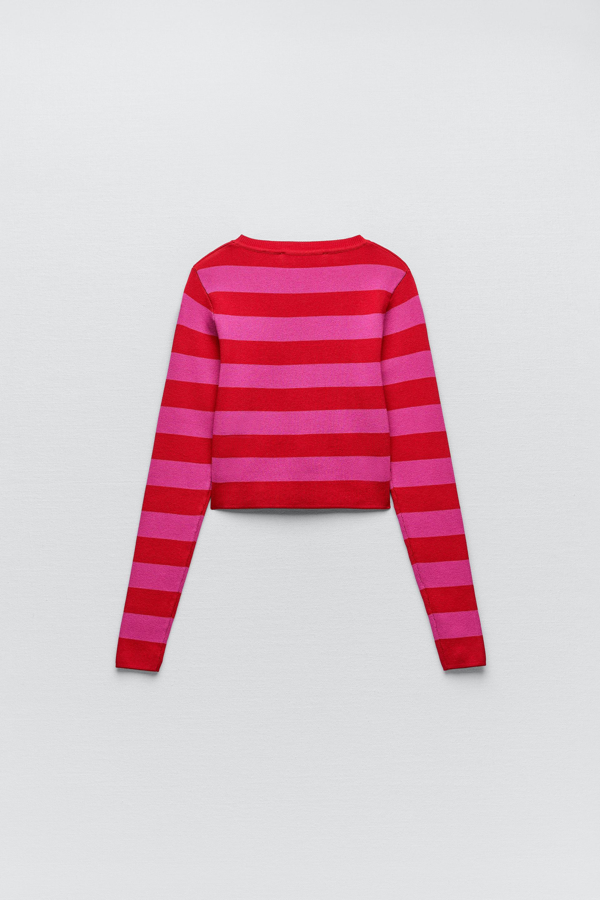 Zara RIBBED KNIT SWEATER 166380524944
