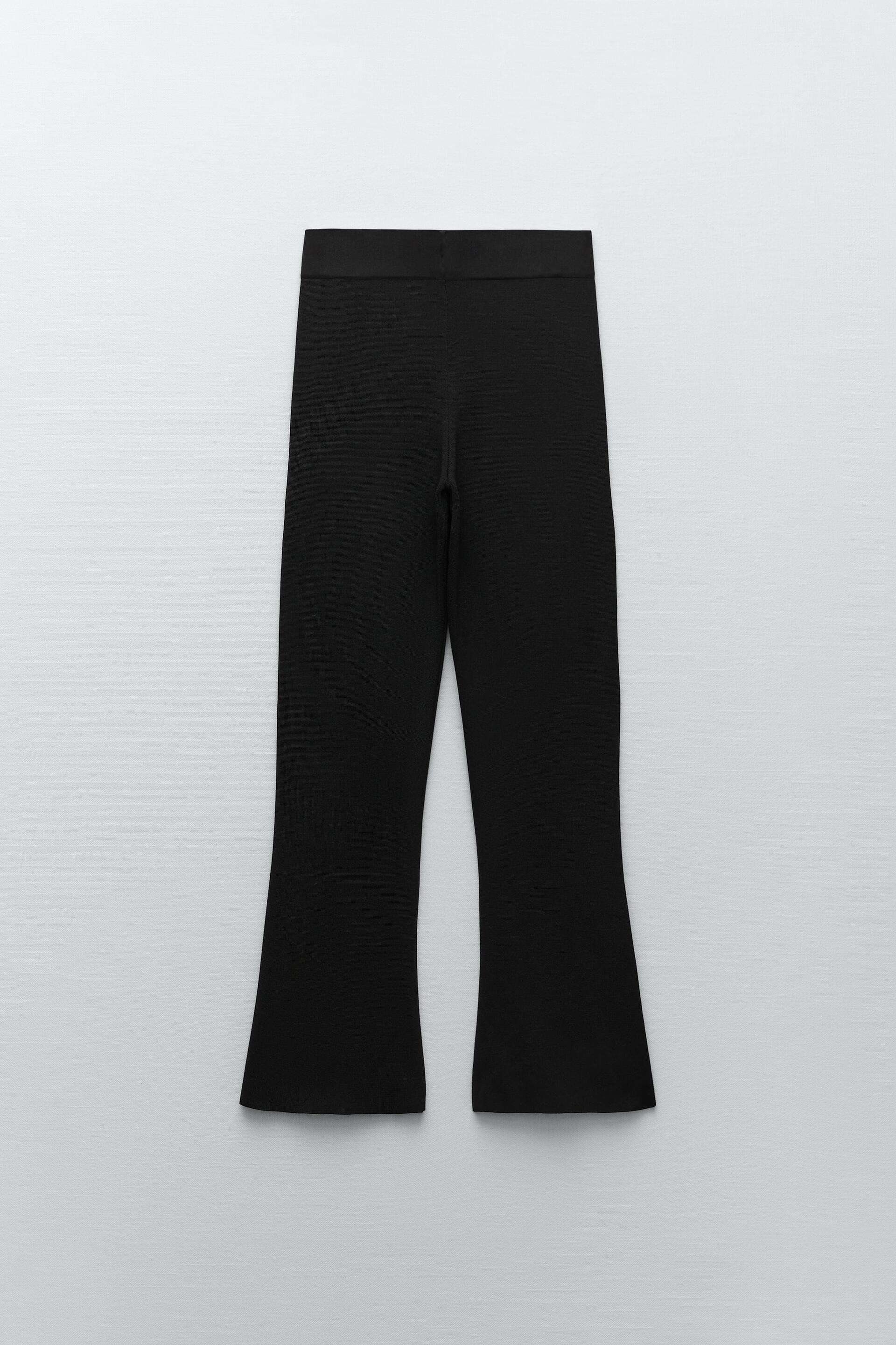 Zara MINI FLARED KNIT PANTS 128874039800