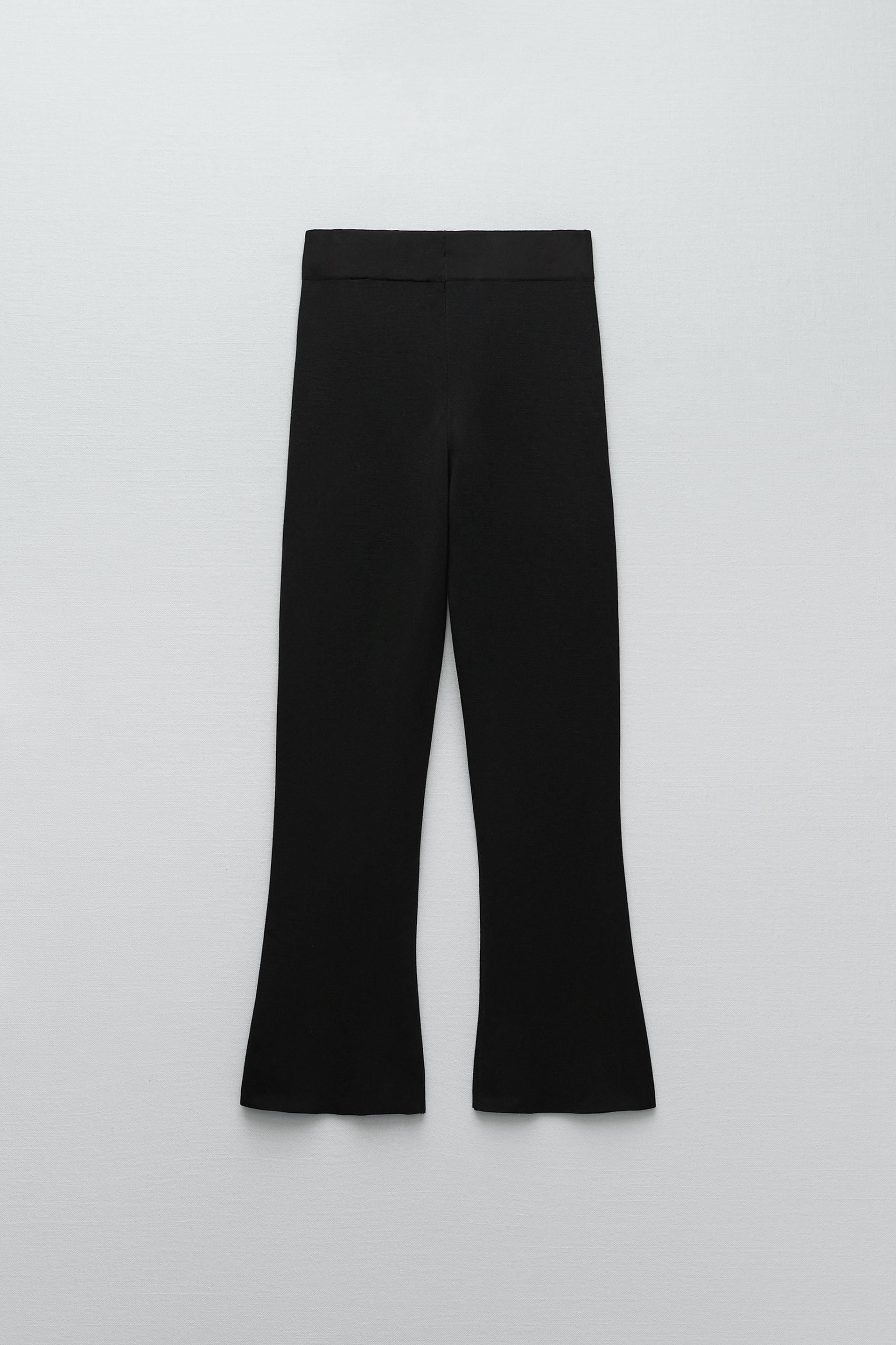 Zara MINI FLARED KNIT PANTS 128874039800
