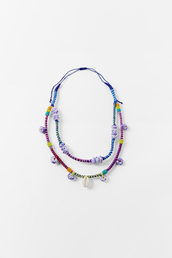 Zara shell necklace Clearance