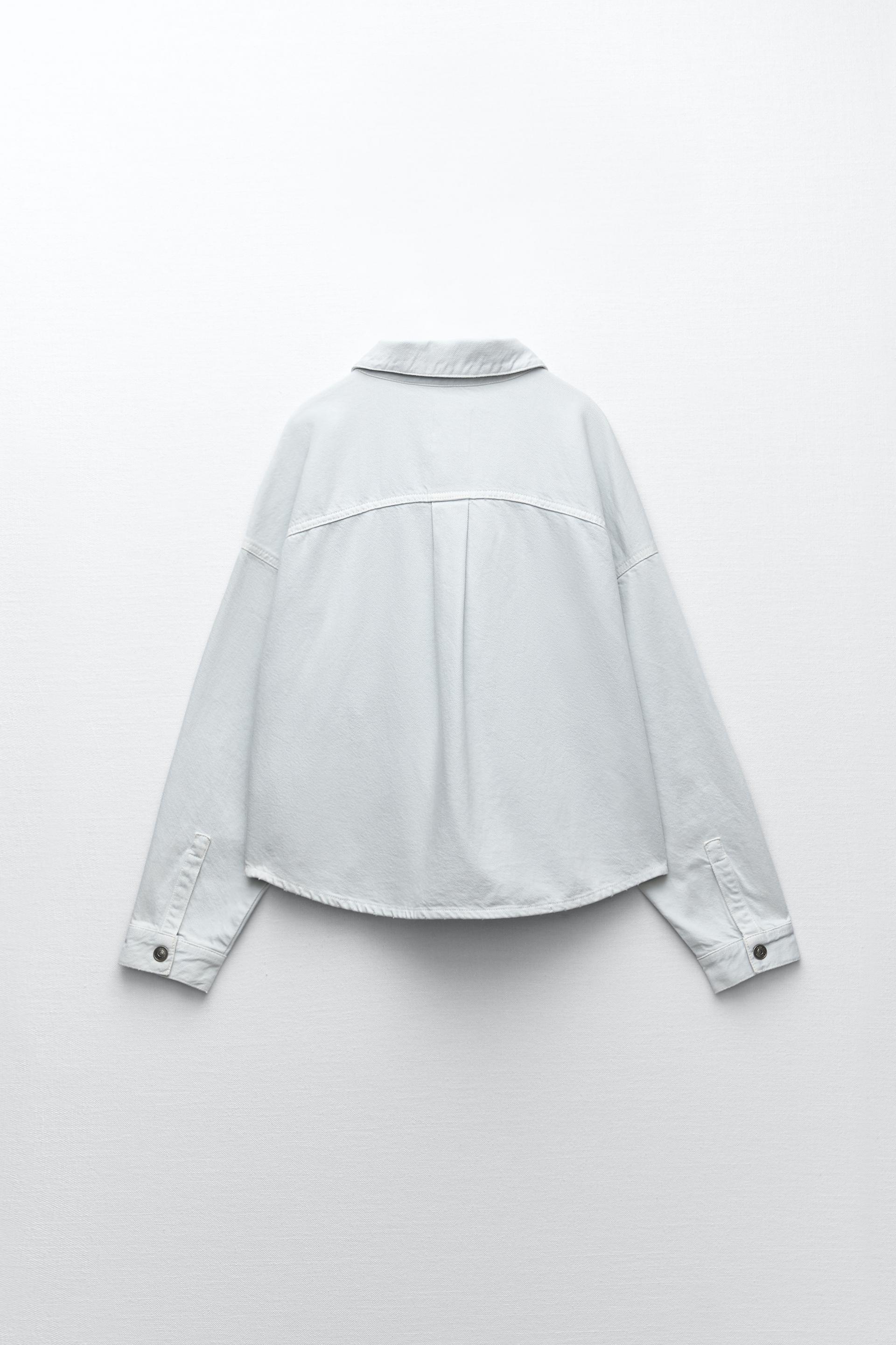 zara solid color overshirt