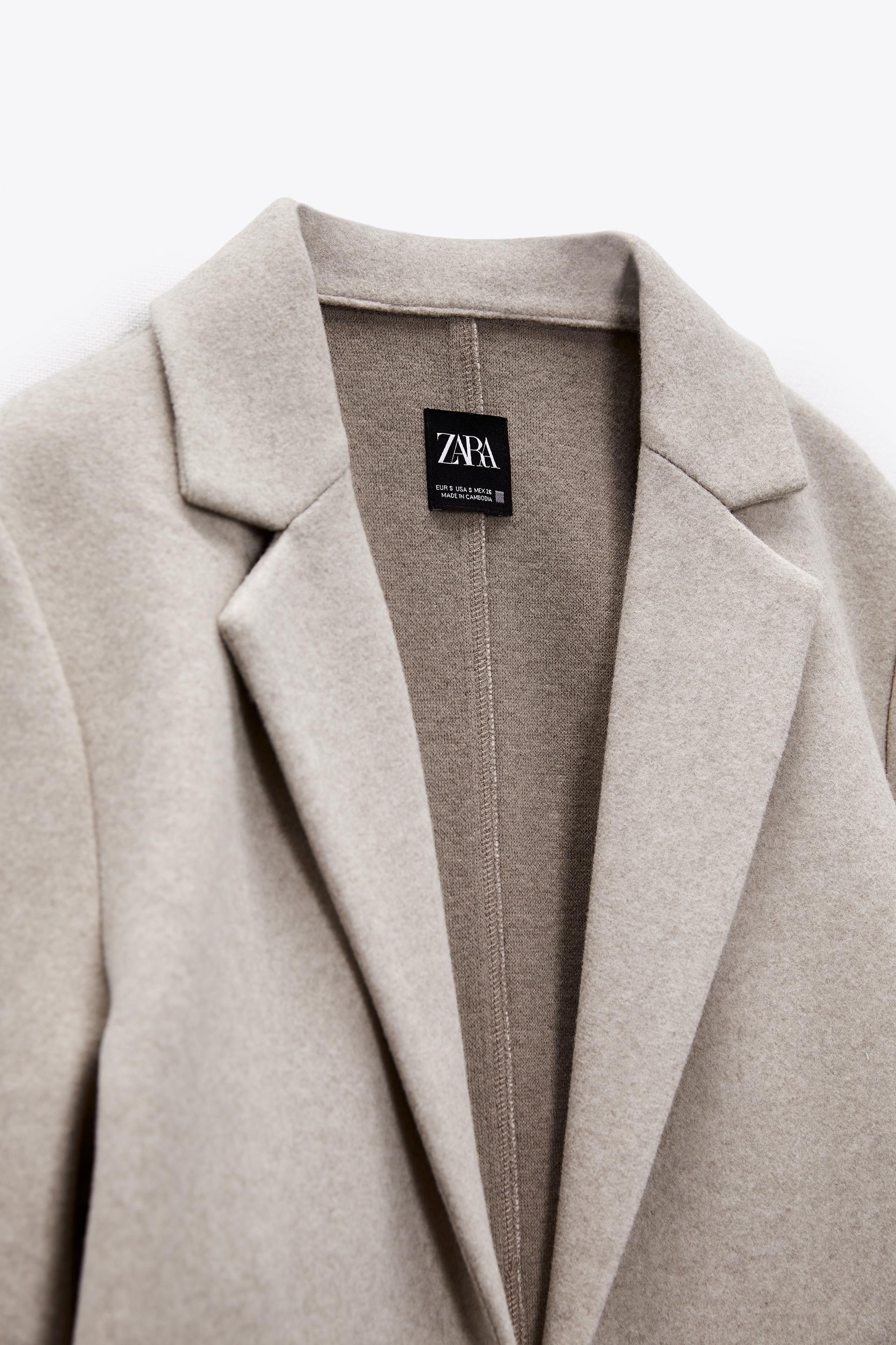 LAPEL COLLAR COAT Midcamel ZARA Australia ubicaciondepersonas.cdmx