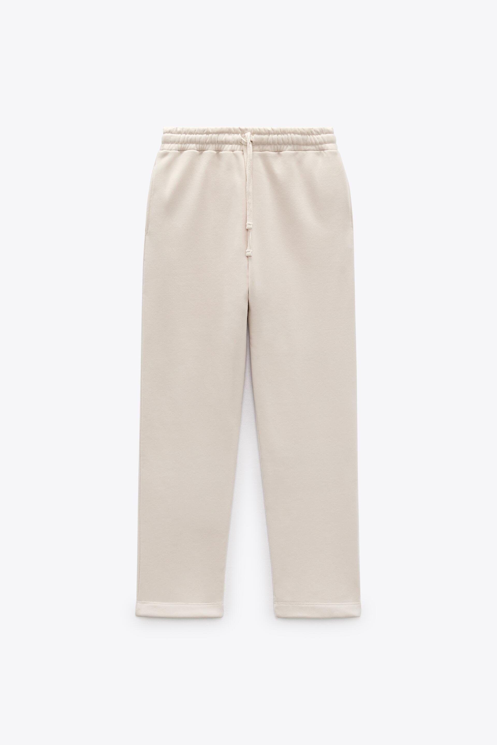 zara plush jogging pants review
