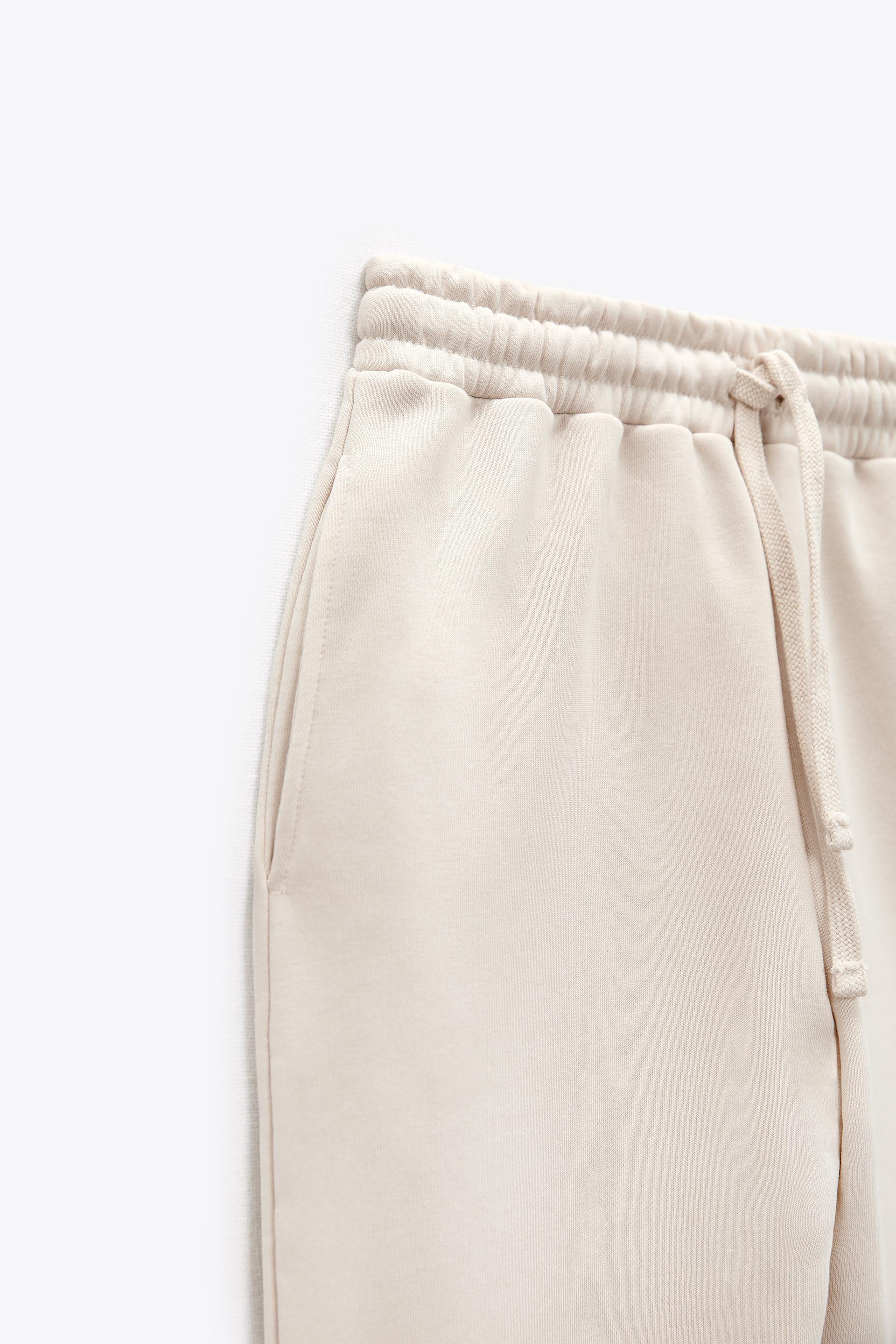 zara plush jogging pants review
