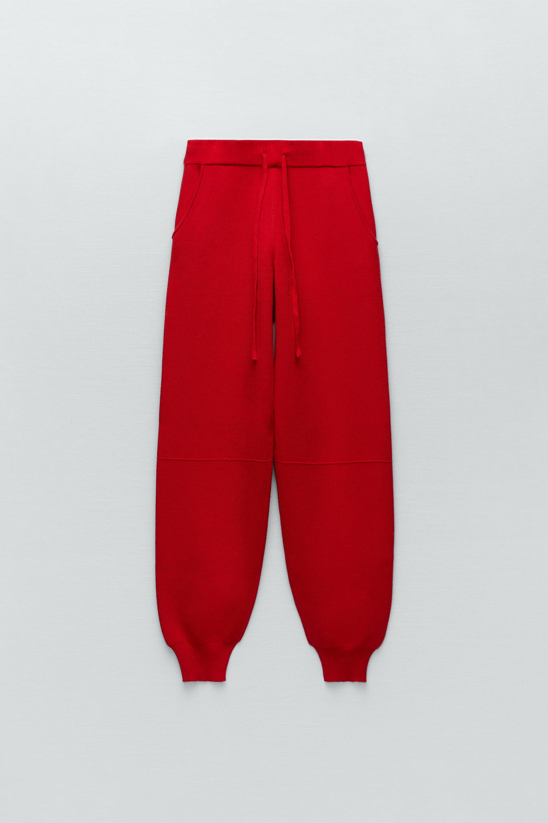 Zara KNIT JOGGING PANTS 135327850632