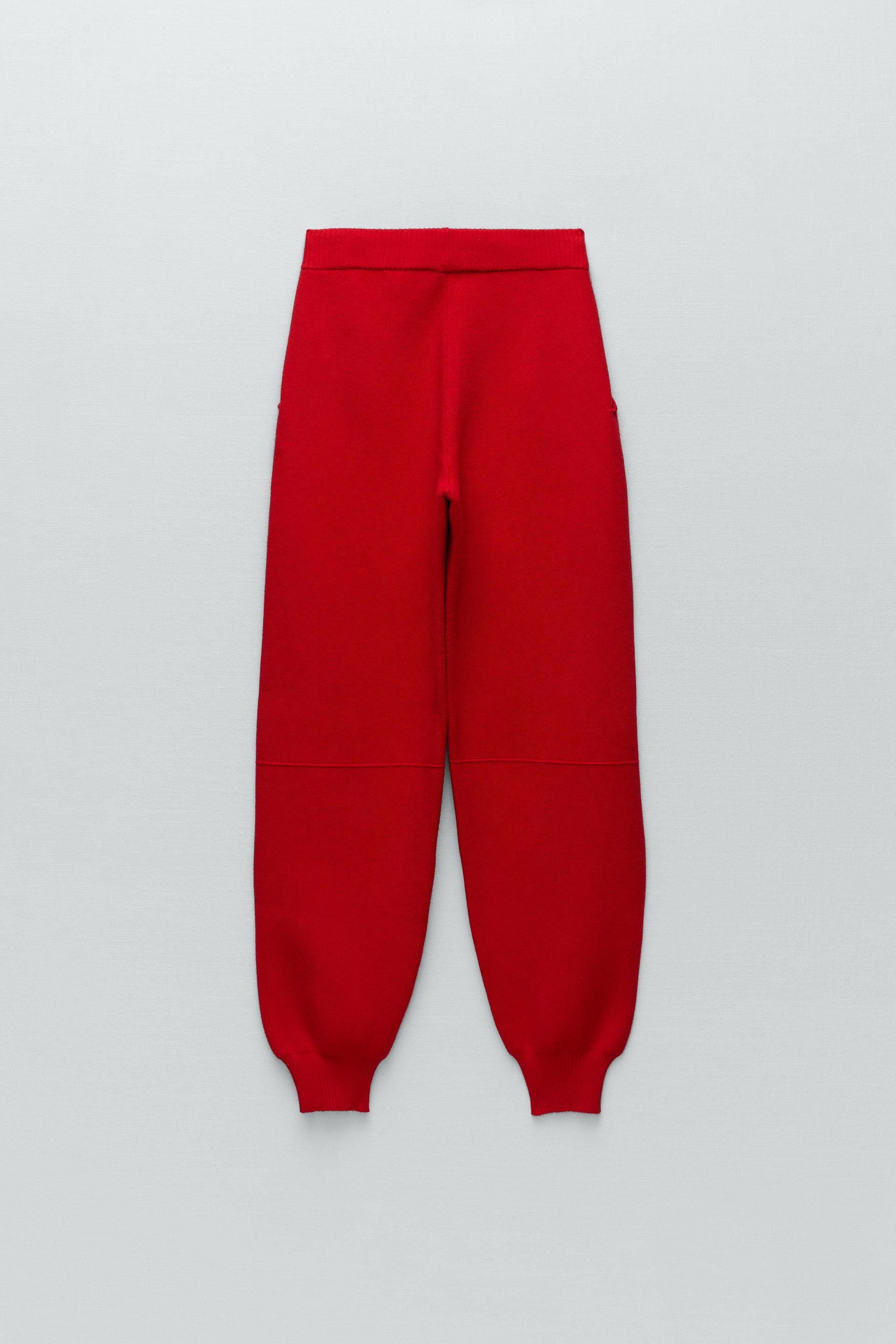 Zara KNIT JOGGING PANTS 135327850632