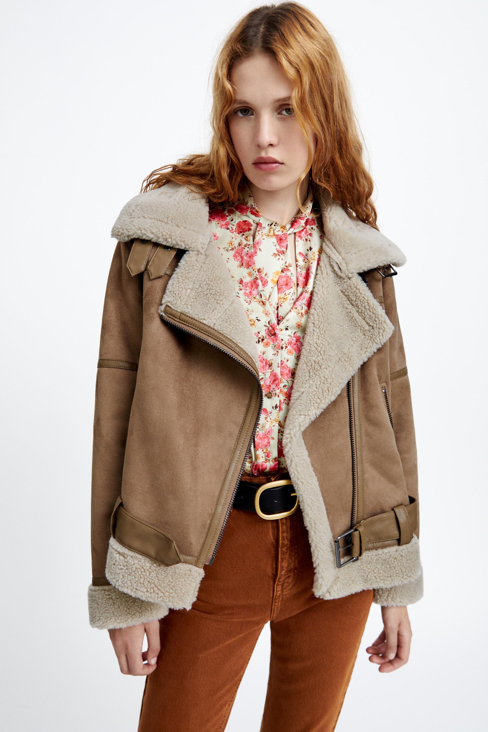 Дубленка zara женская