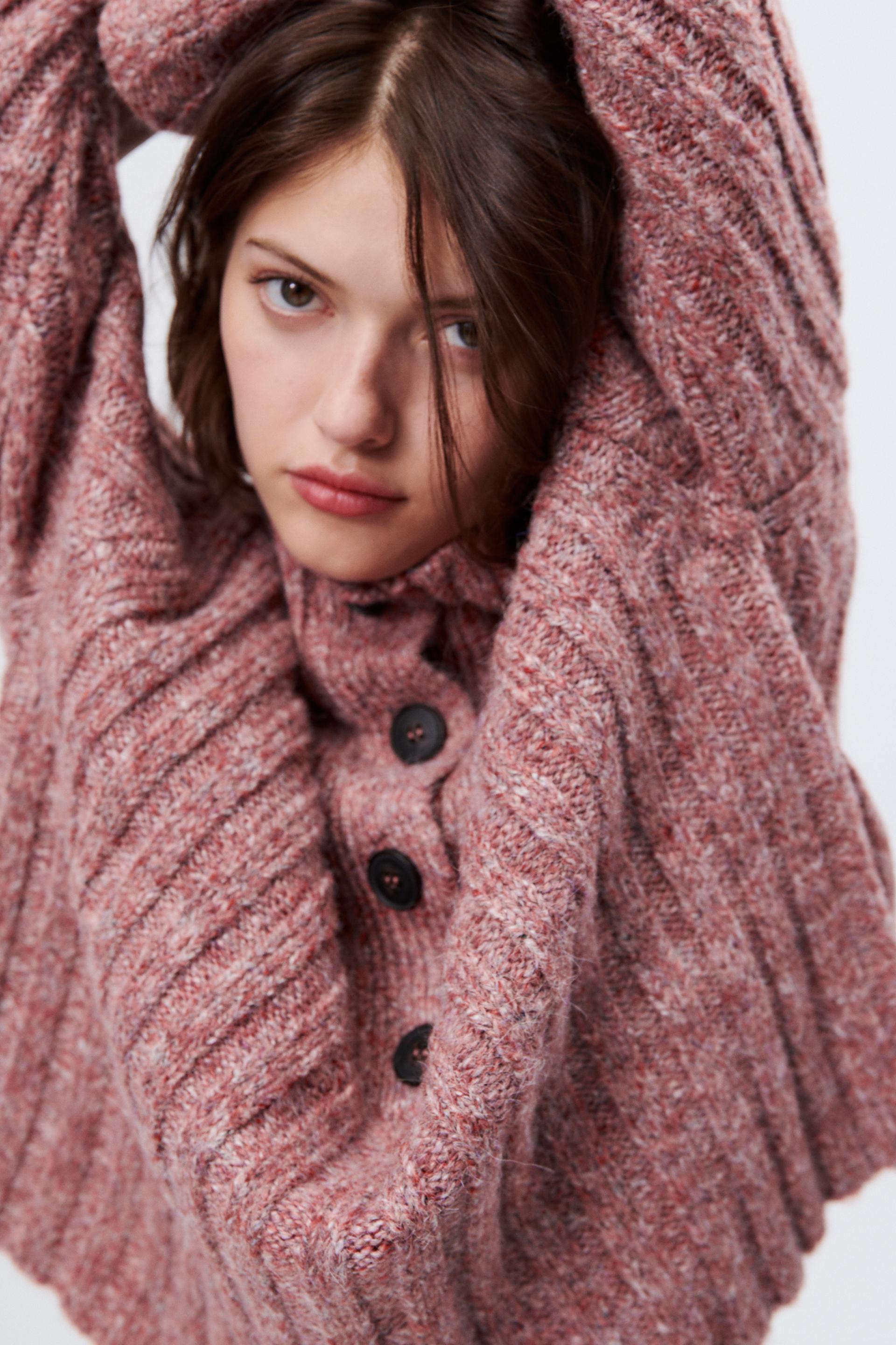 Zara RIBBED KNIT SWEATER 118164712609