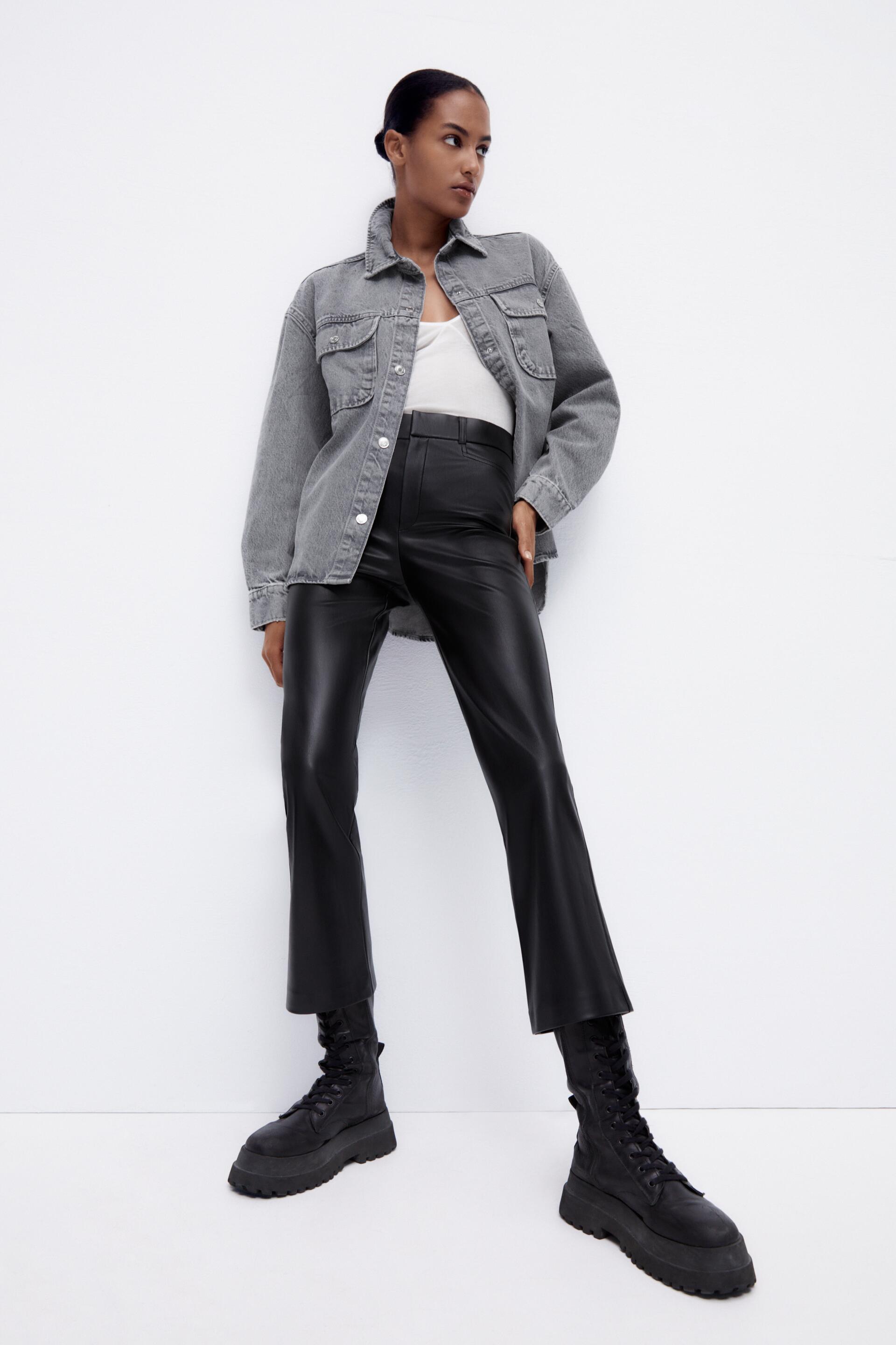 zara flared leggings