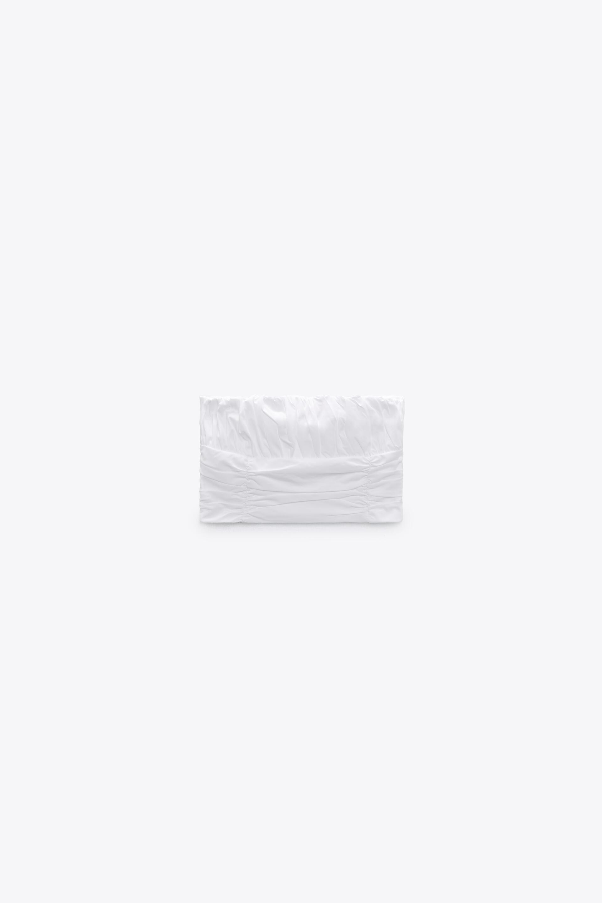 zara poplin crop top
