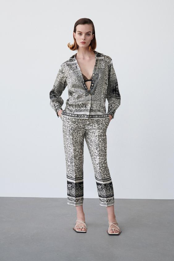 DESENLİ SLIMFIT PANTOLON ZARA Türkiye / Turkey DESENLİ SLIMFIT PANTOLON ZARA Türkiye / Turkey