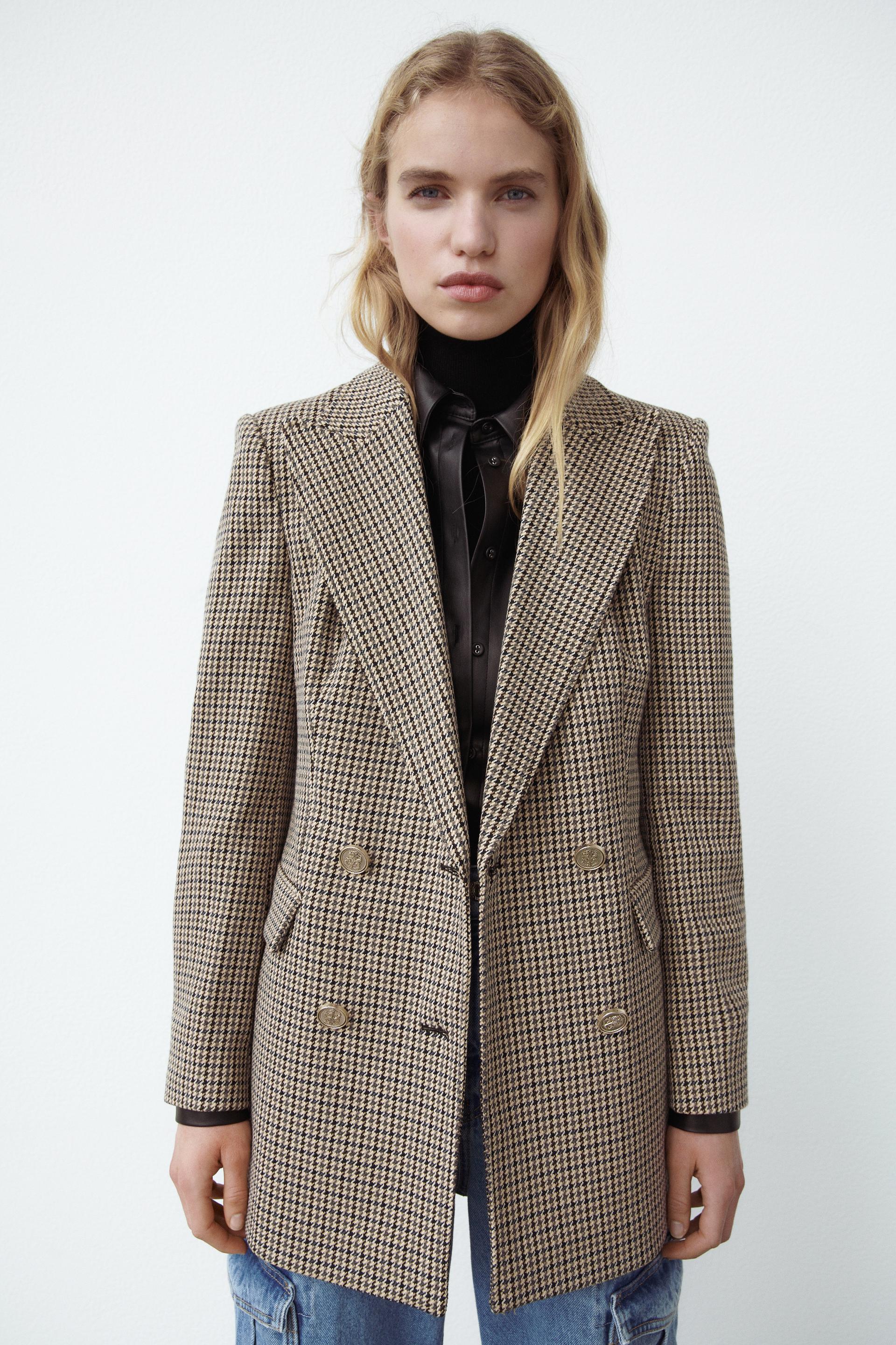 surchemise pied de poule zara femme