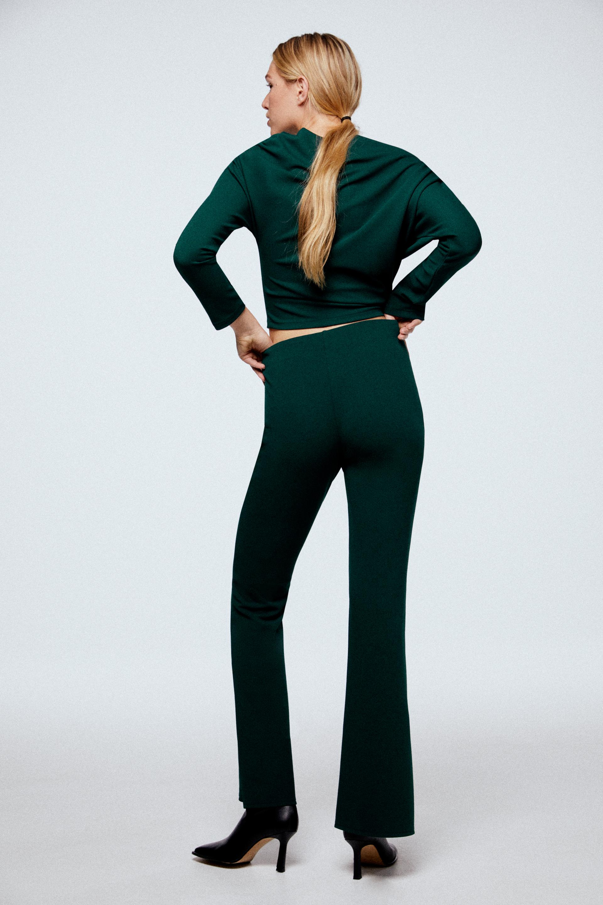 zara flared leggings