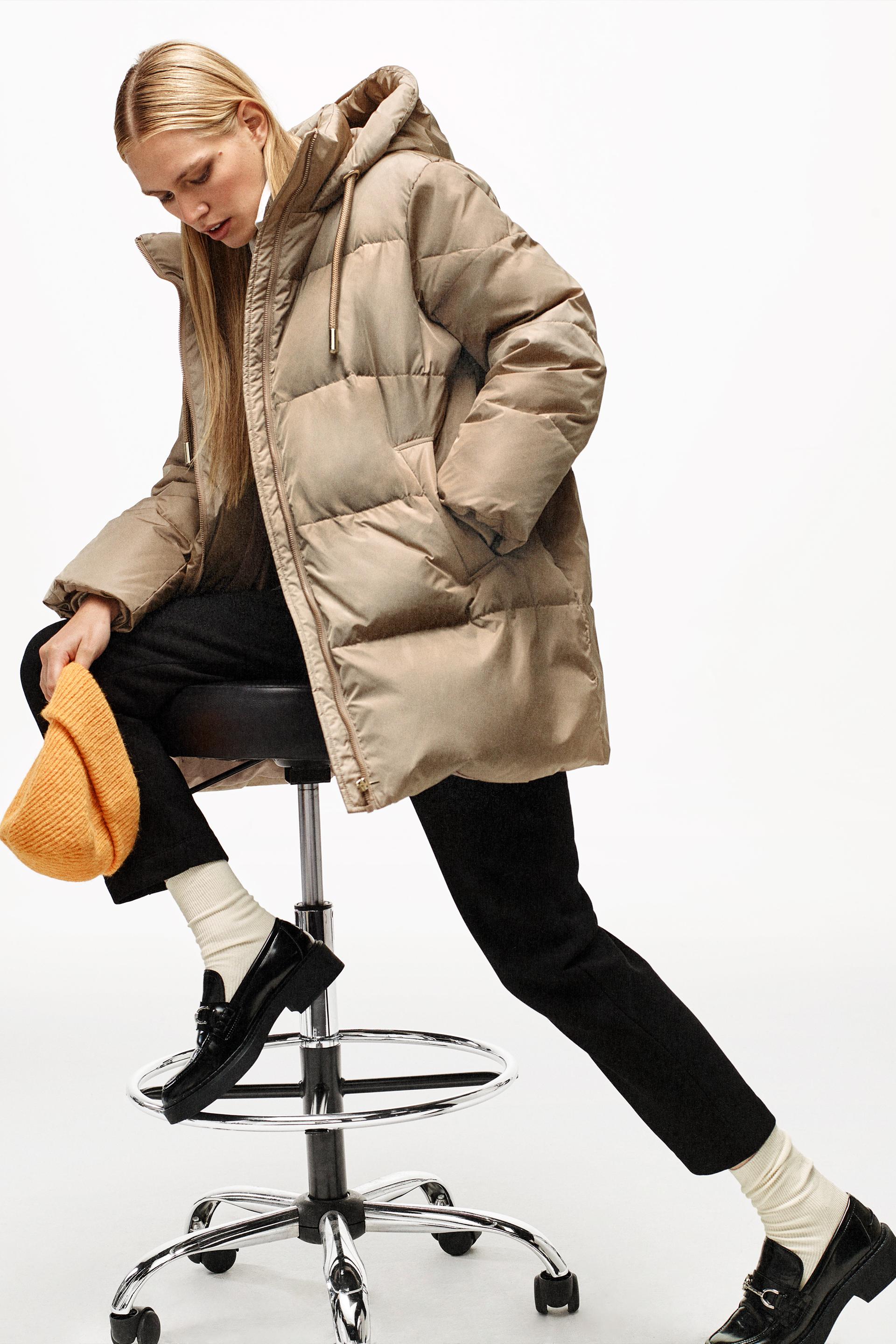 Zara down jacket пуховик