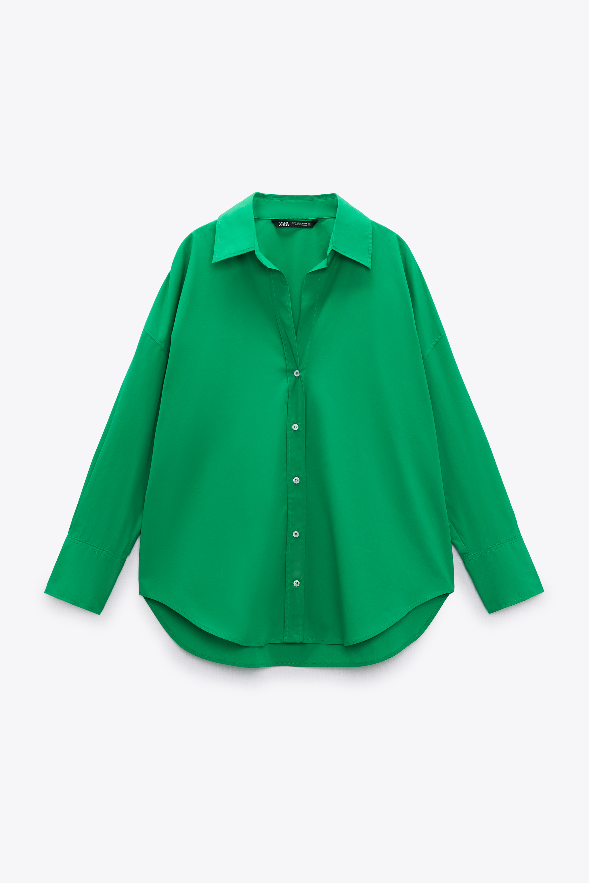Zara Green Poplin Shirt | ubicaciondepersonas.cdmx.gob.mx