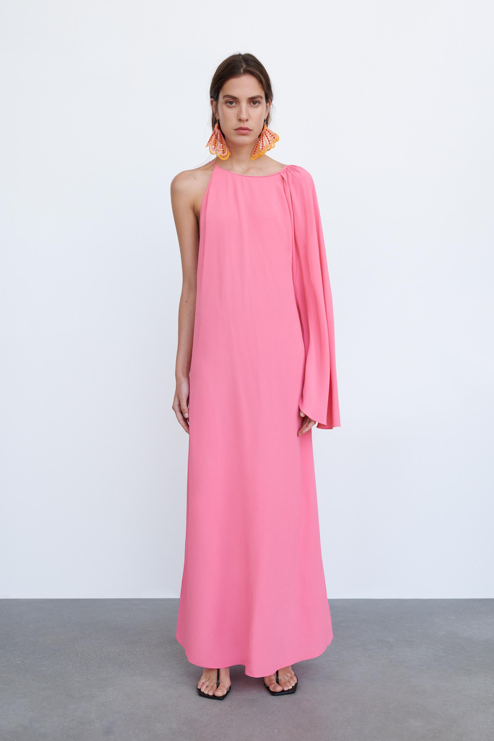 Zara CAPE DRESS LIMITED EDITION 128747713620