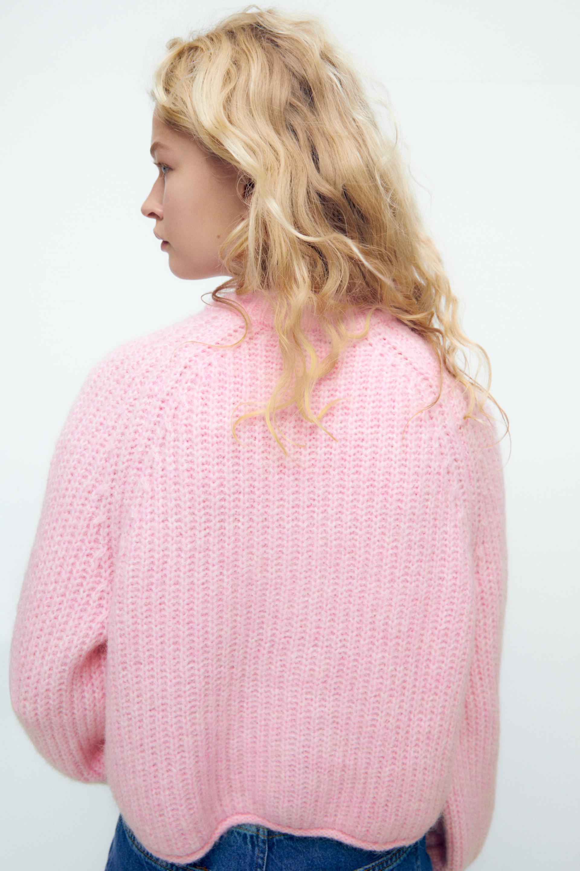 Zara PURL KNIT SWEATER 135326846621