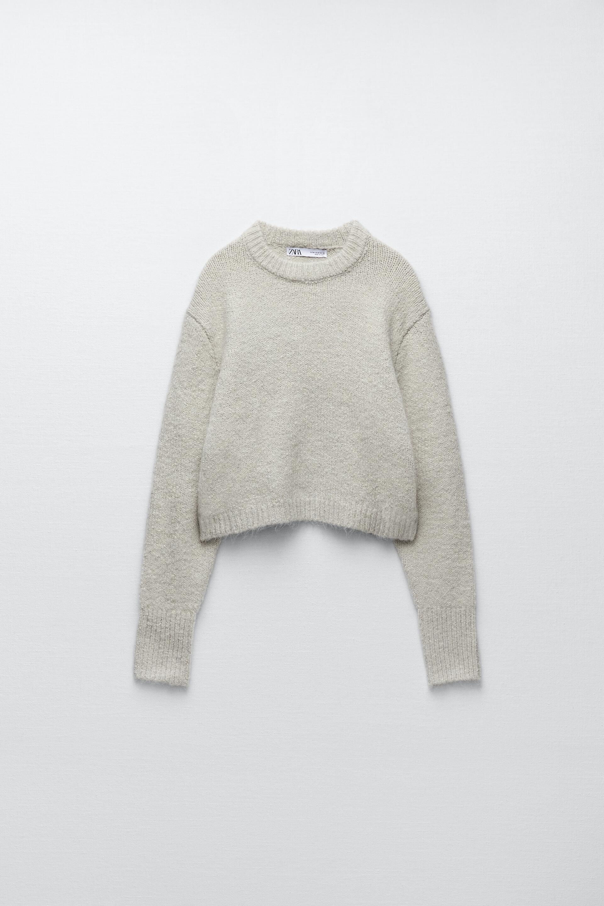 Zara CROPPED KNIT SWEATER 142883059811