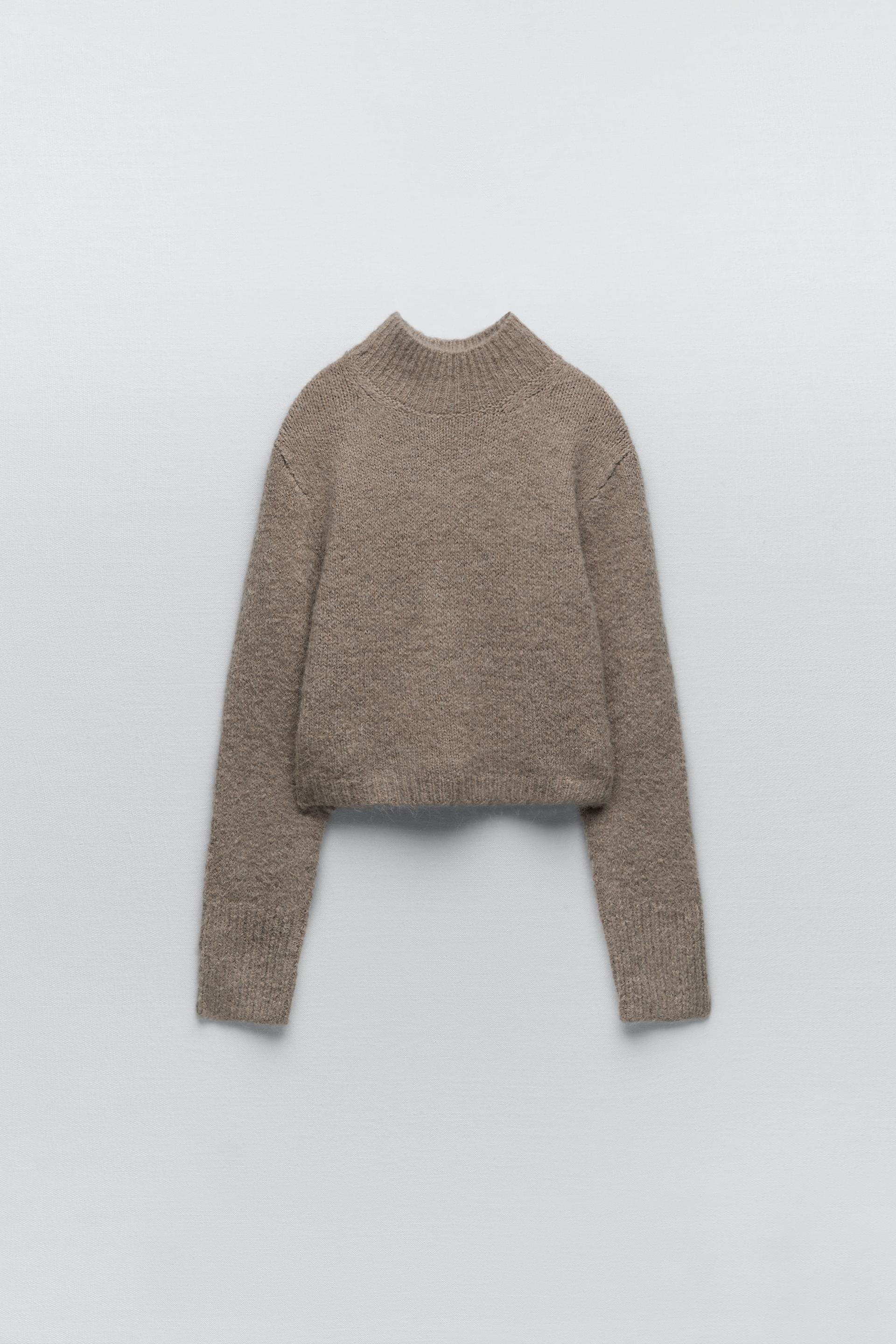 Zara SOFT KNIT SWEATER 146140846706