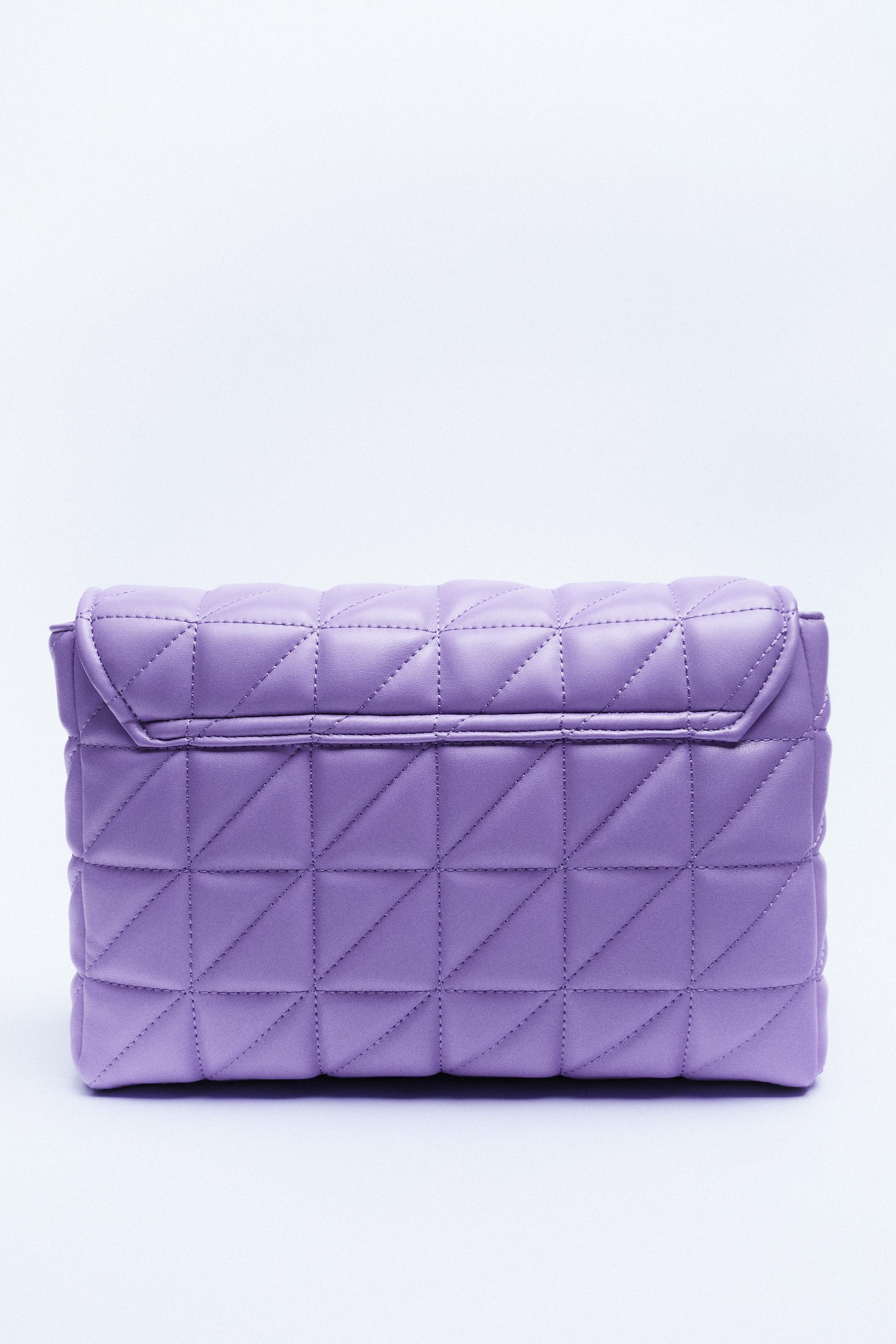 Zara QUILTED CHAIN STRAP SHOULDER BAG 1353274130813