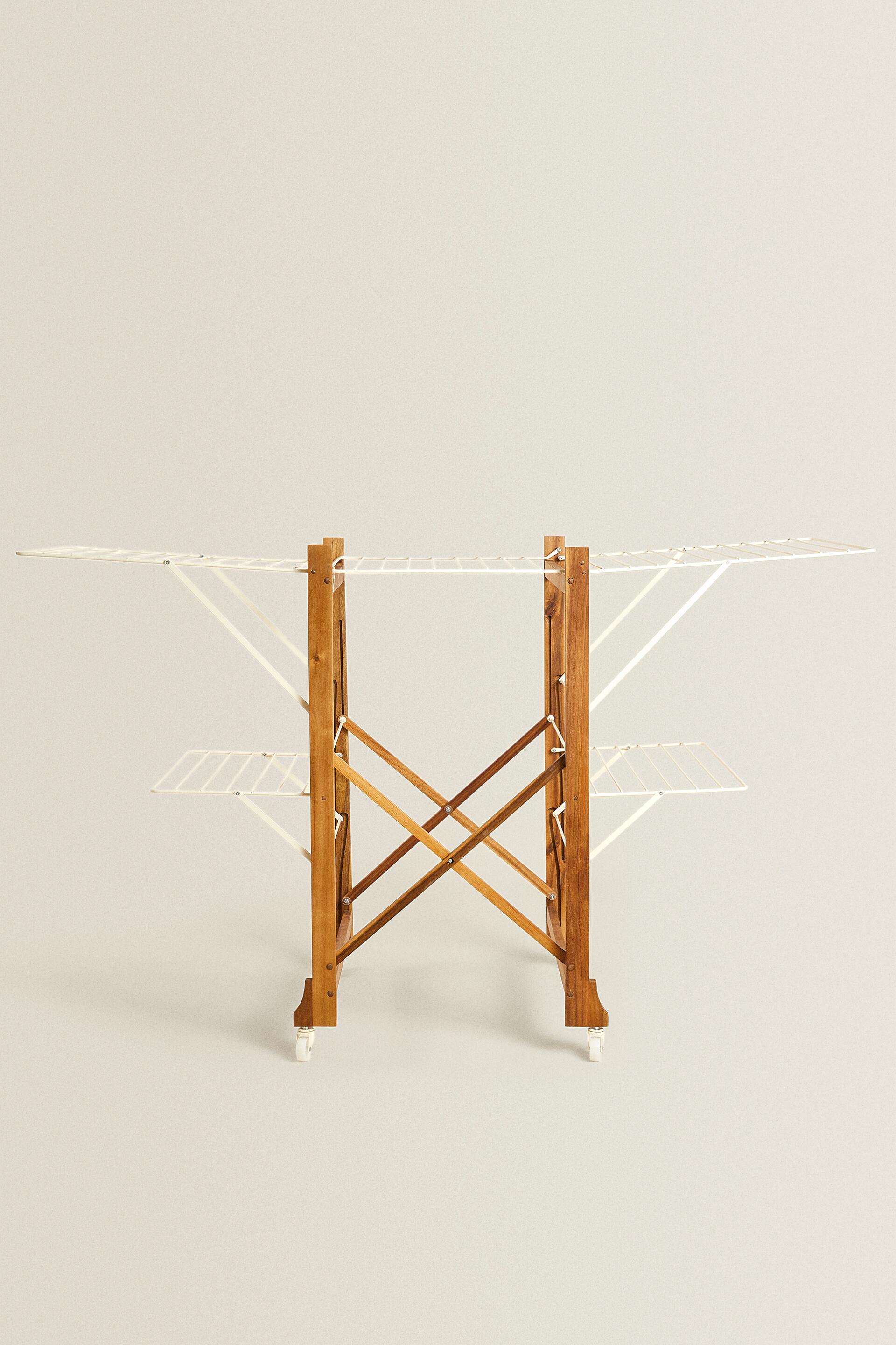 Zara Racking Zara Folding Wooden And Metal Clothes Drying Rack - Big Apple Buddy