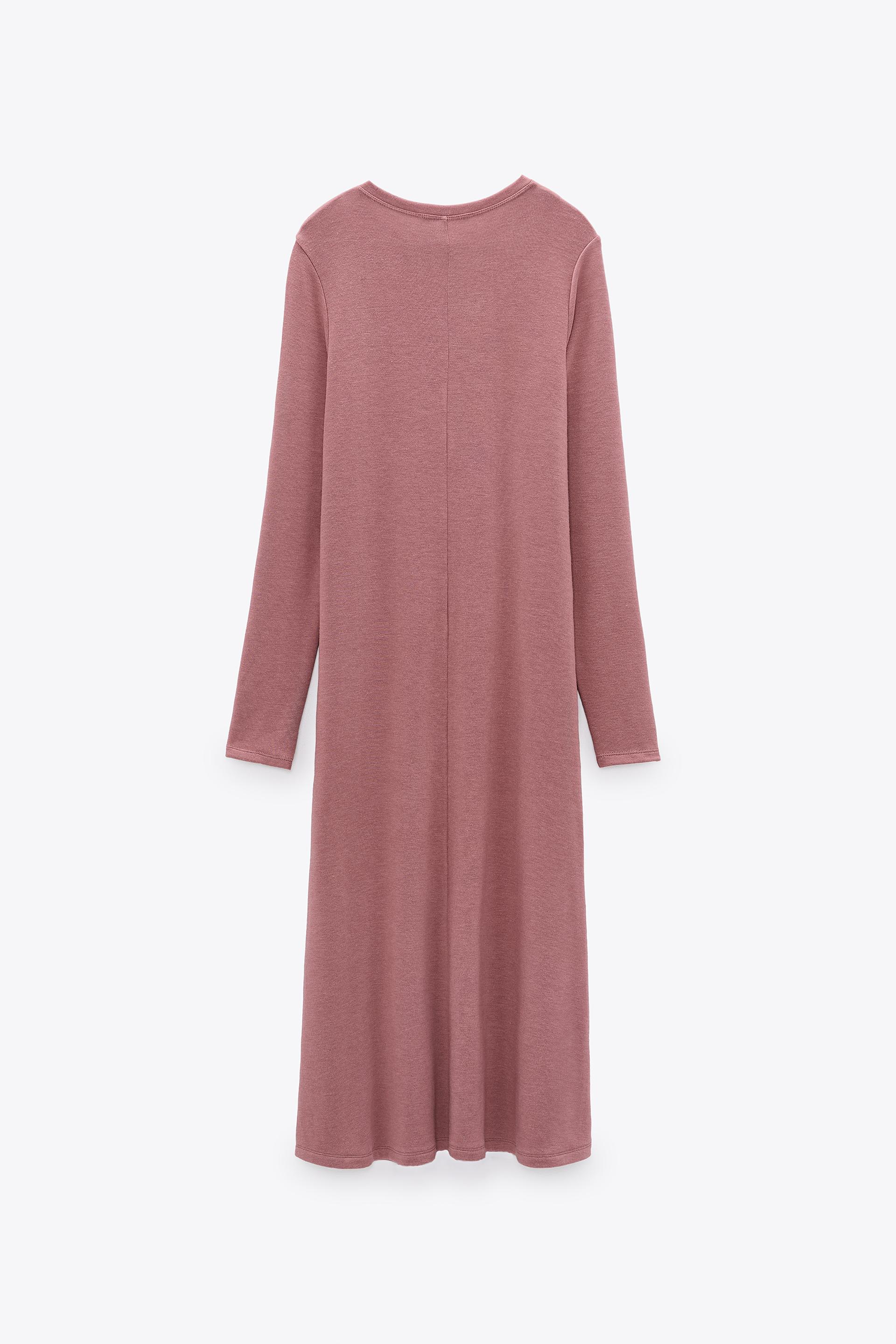Zara KNIT MIDI DRESS 95125311620