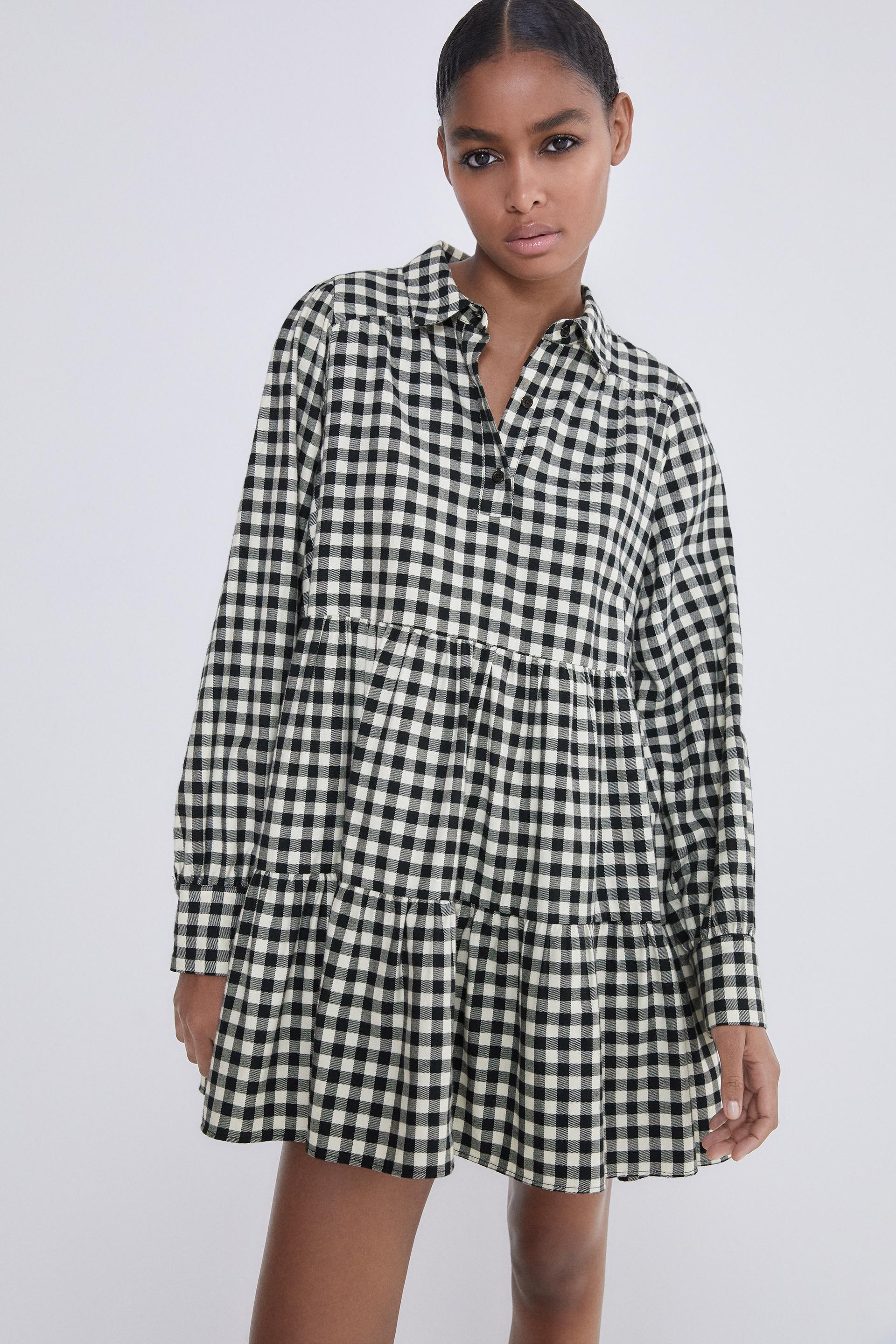 Zara платье Gingham