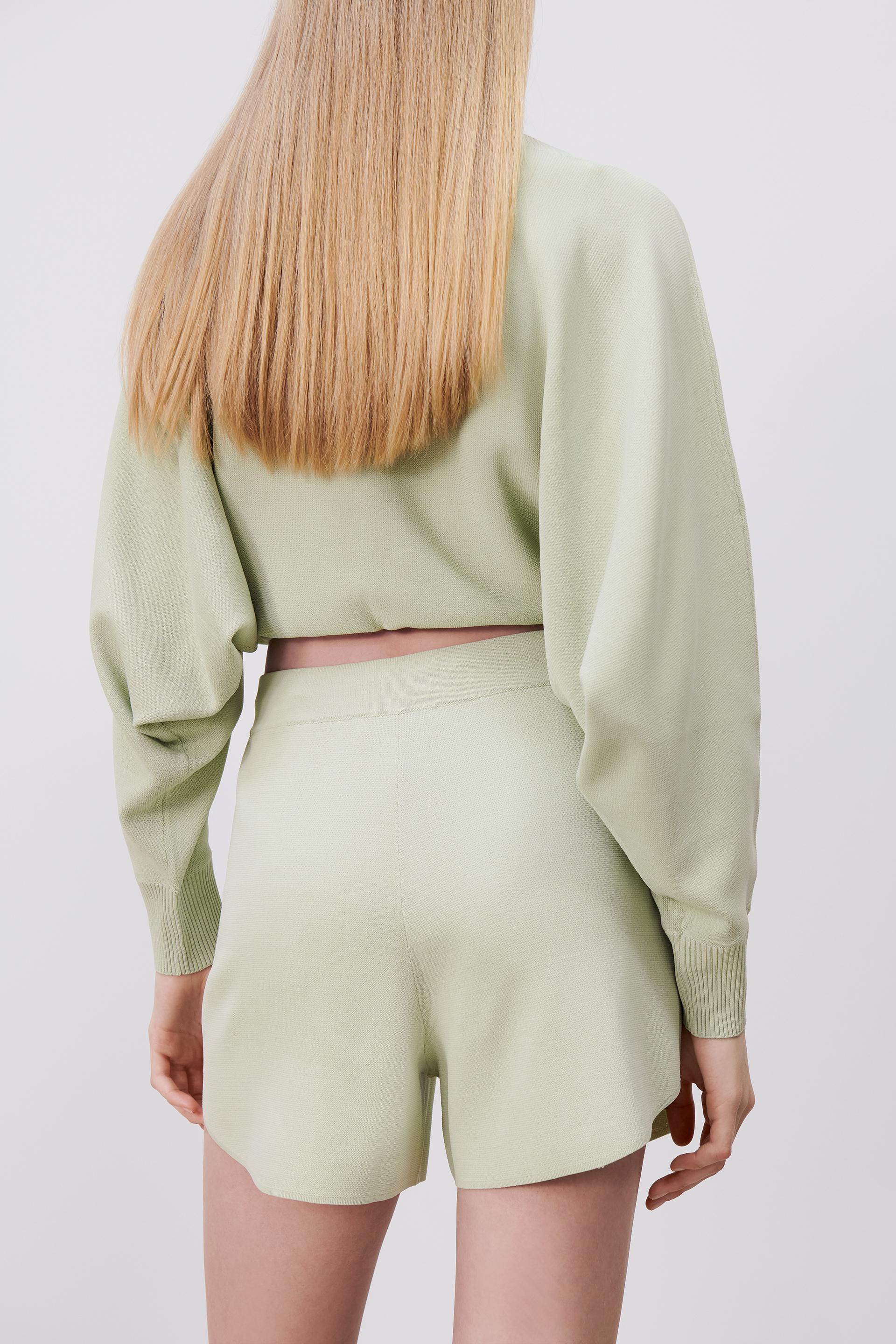 Zara KNIT SHORTS 86371193537