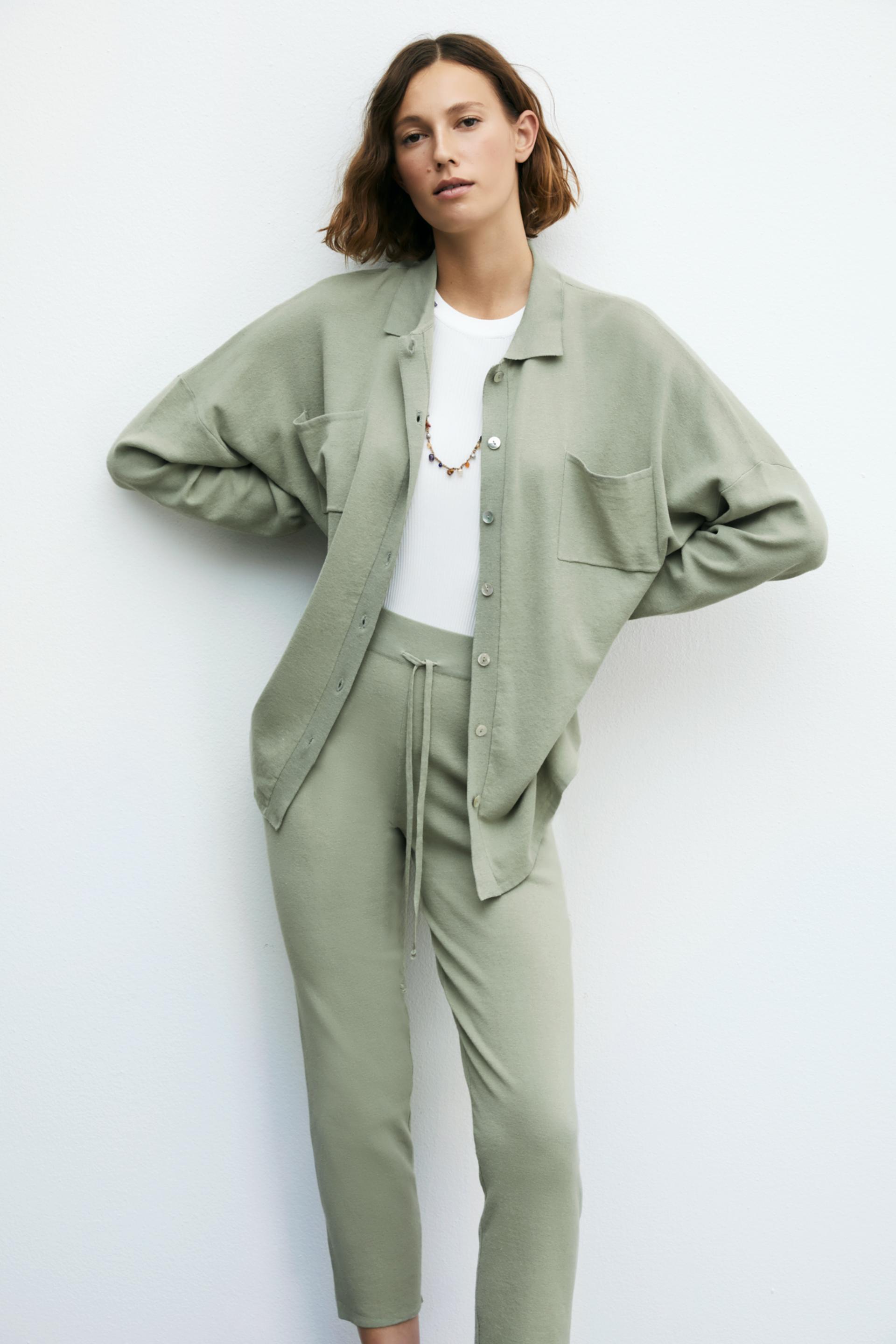 Zara OVERSIZED KNIT POLO 93773951511