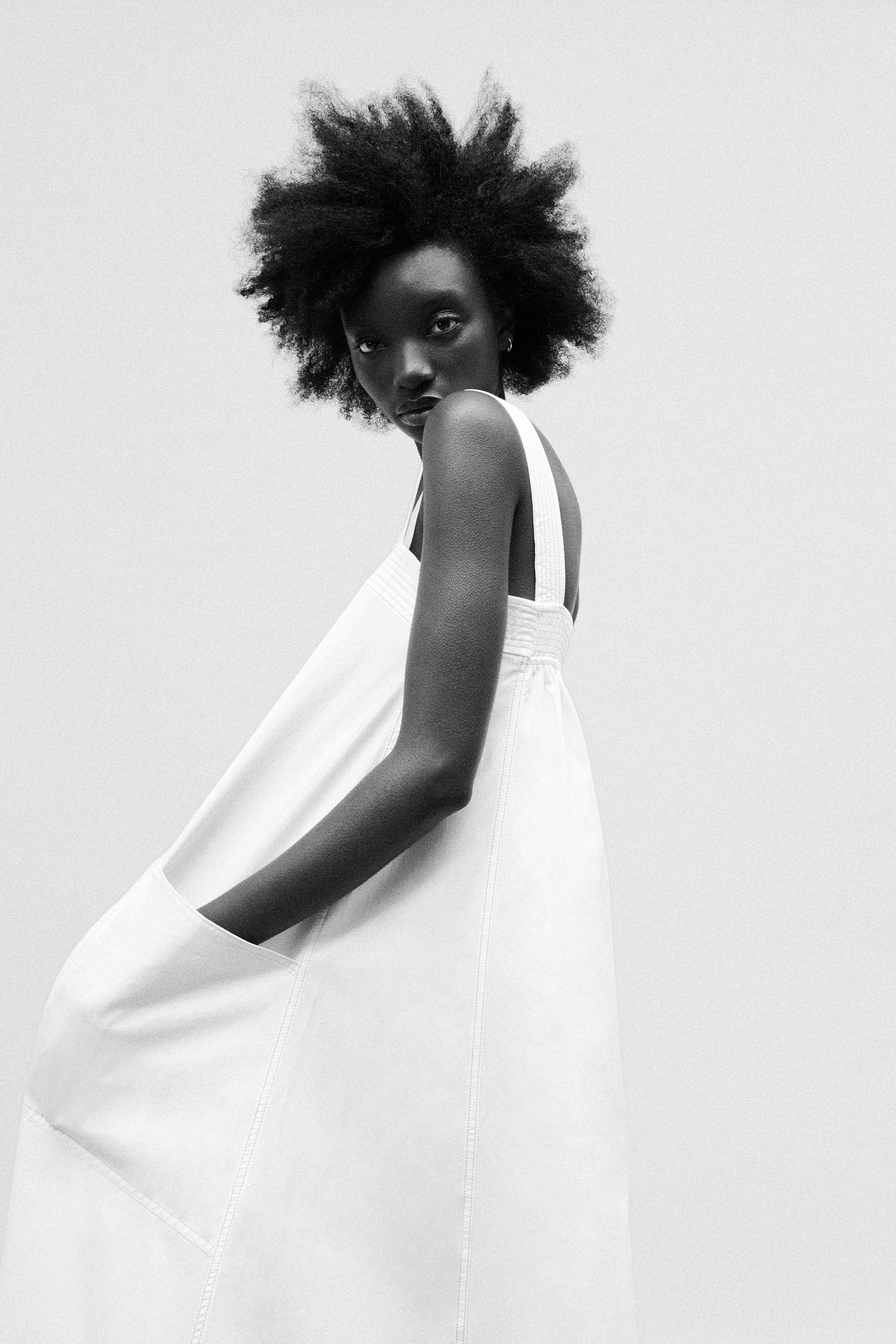 Zara topstitched dress Clearance