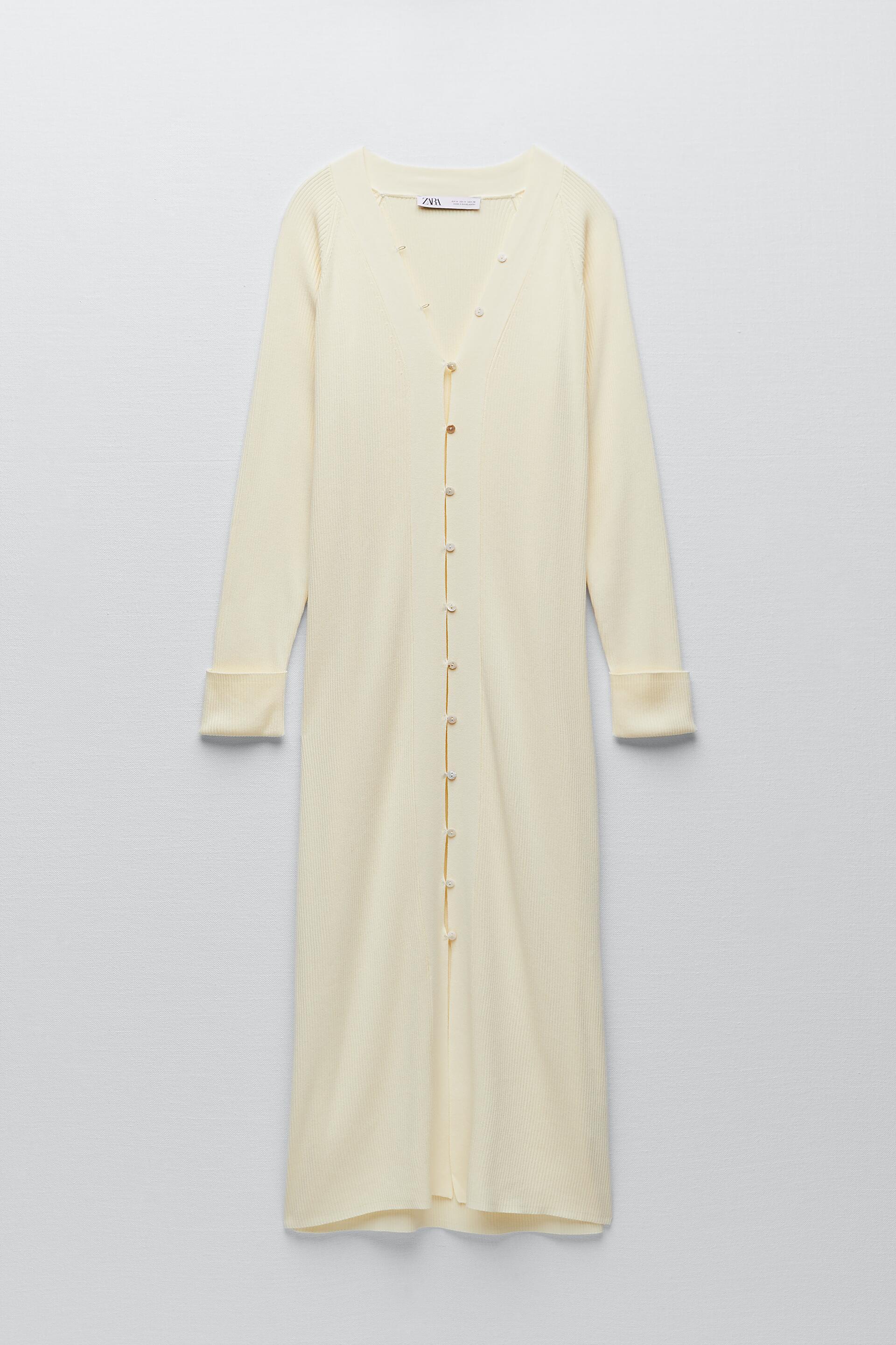 Zara LONG KNIT CARDIGAN 131095978306