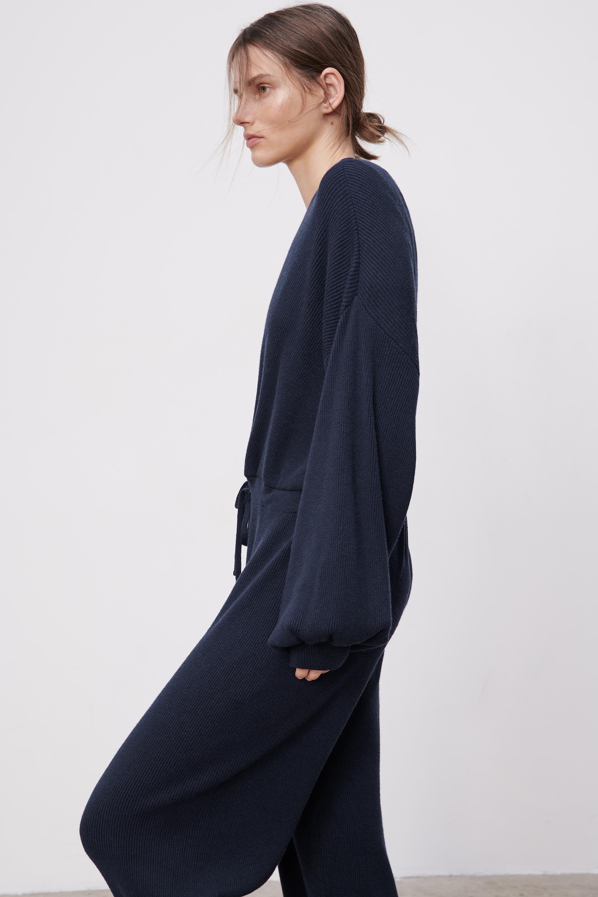 Zara KNIT JUMPSUIT 78483036401