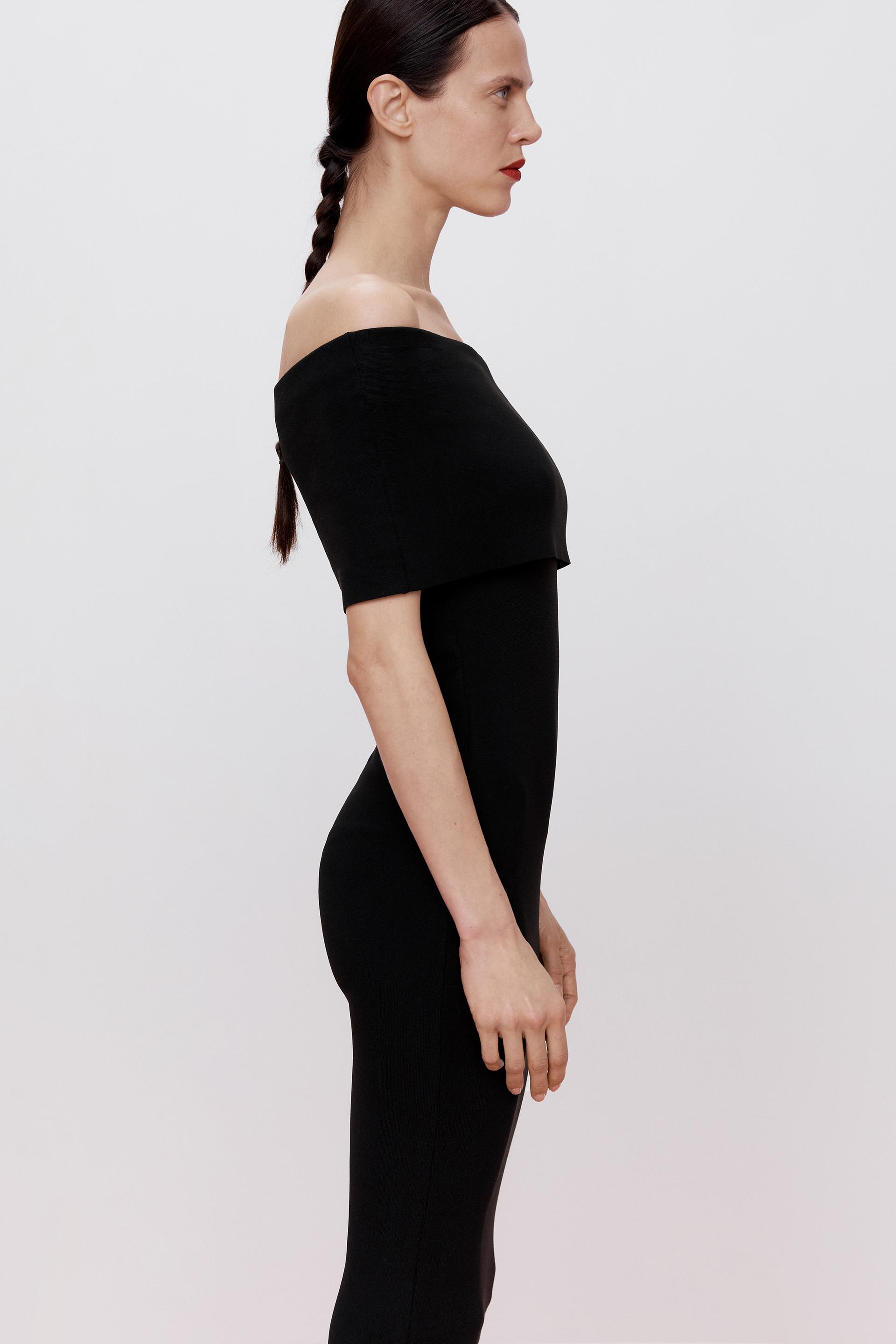 Zara KNIT MIDI DRESS 90014409800
