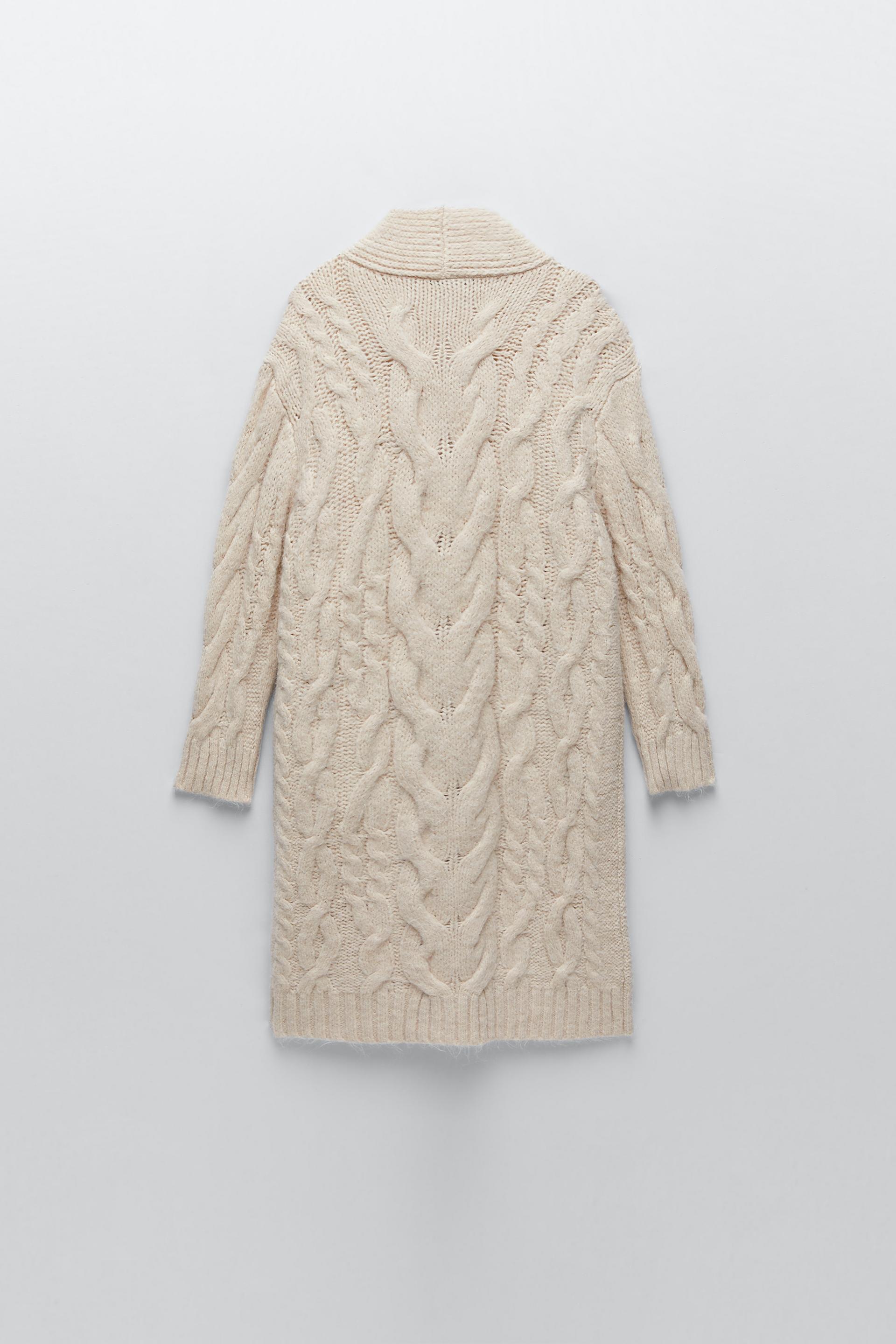 Zara CABLEKNIT CARDIGAN 99423179712