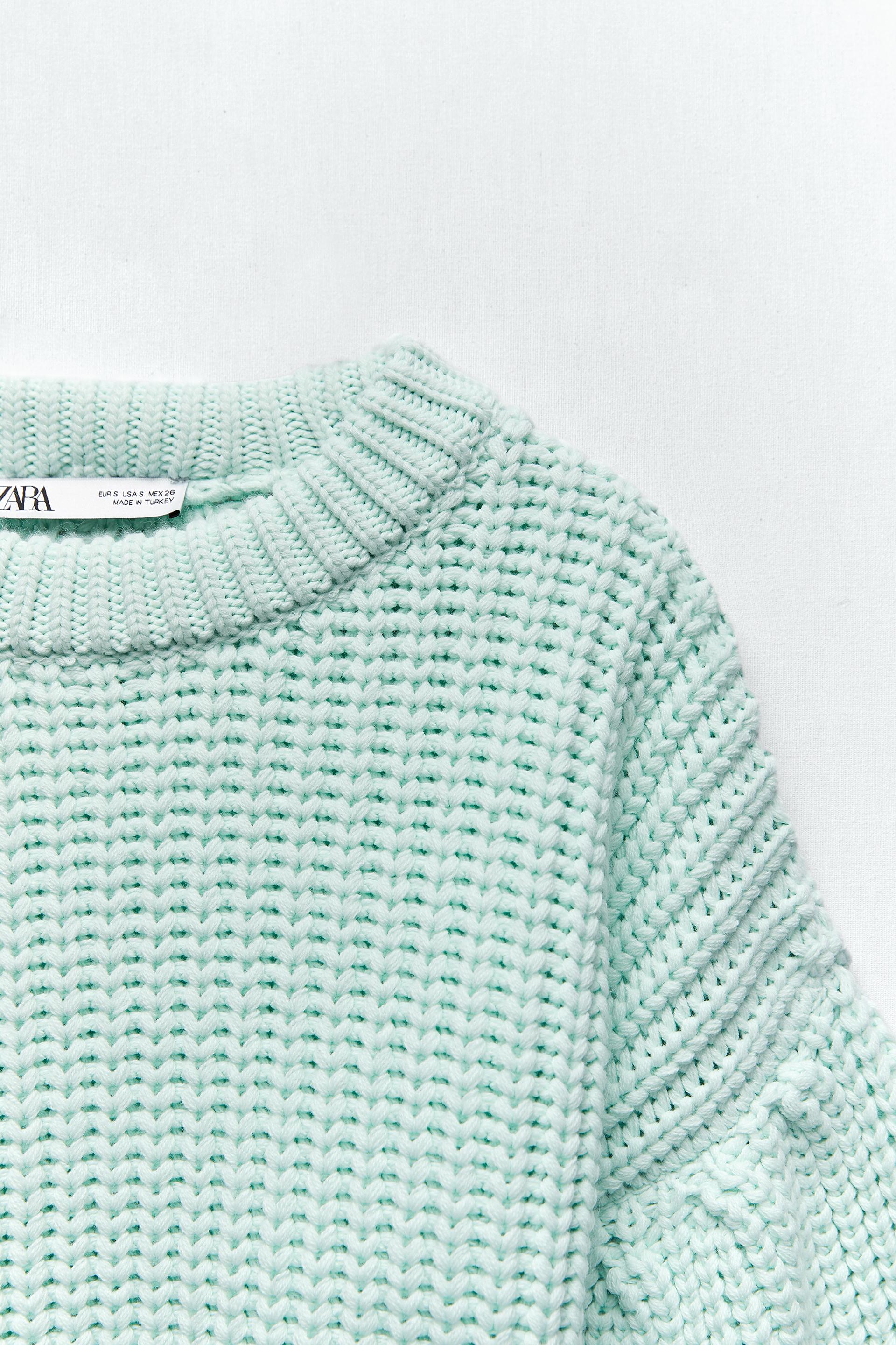 Zara PURLKNIT SWEATER 99424821537