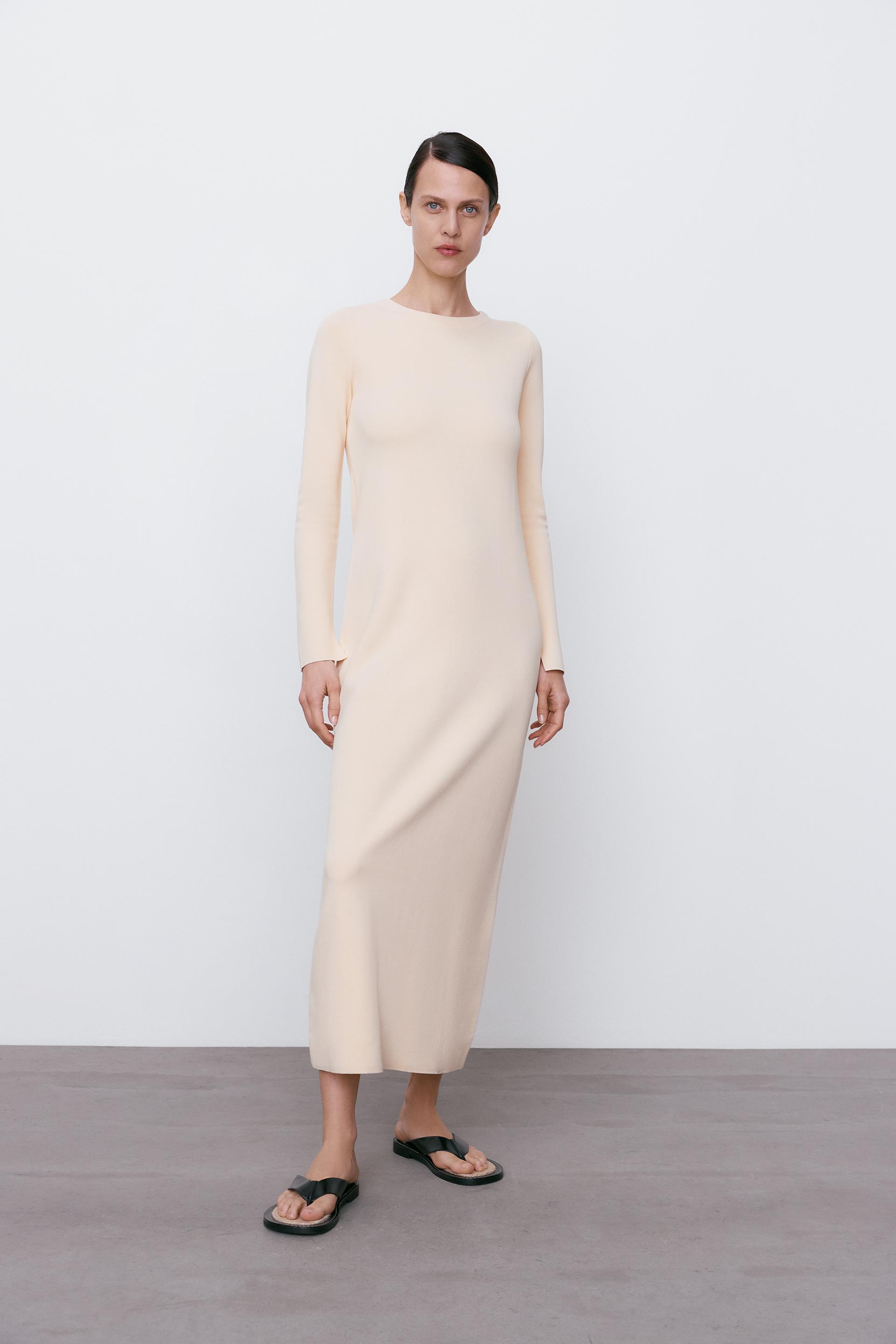 Zara LONG KNIT DRESS LIMITED EDITION 101170507712