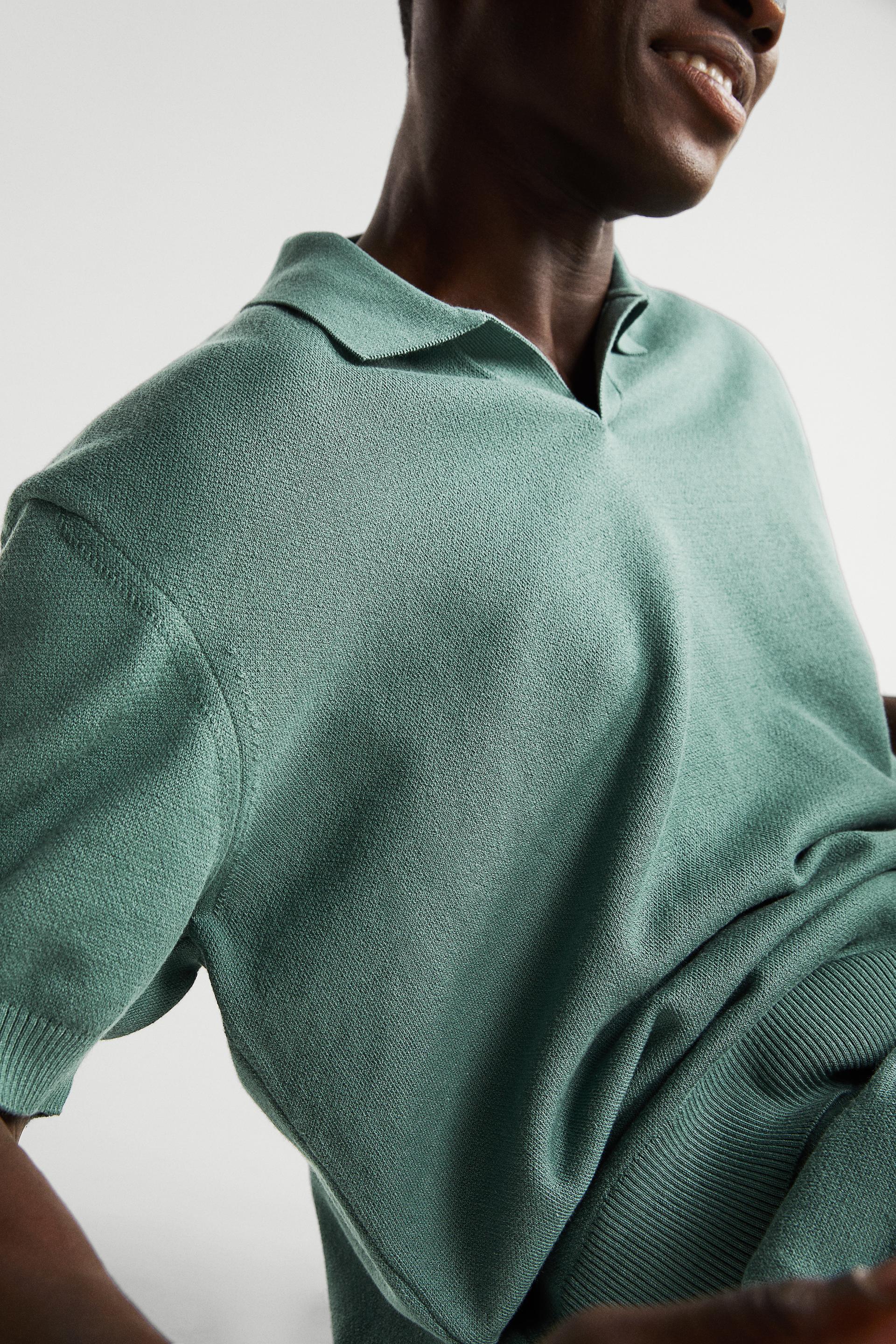 Zara KNIT POLO SHIRT 113672066982