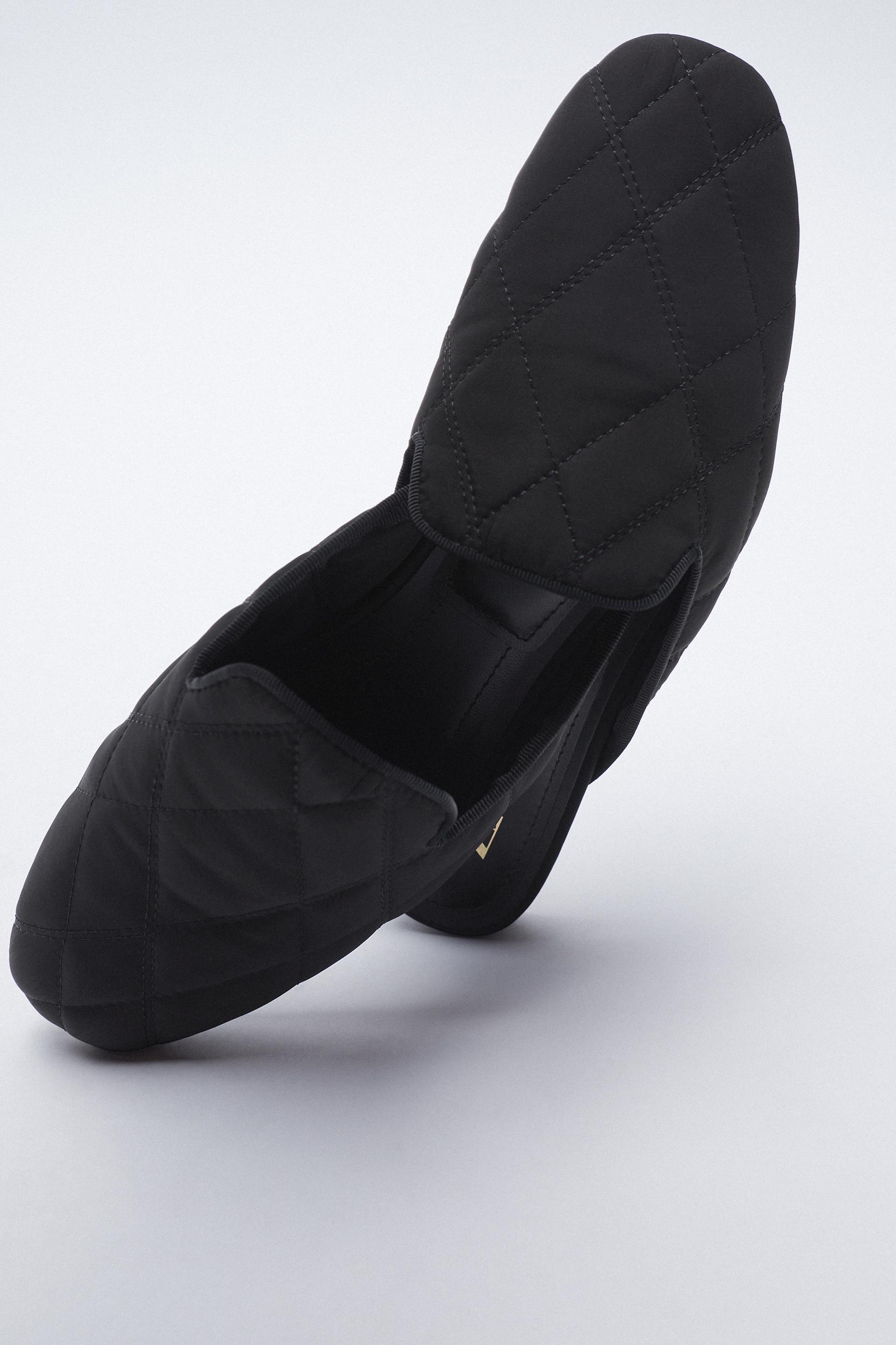 quilted flat mules zara