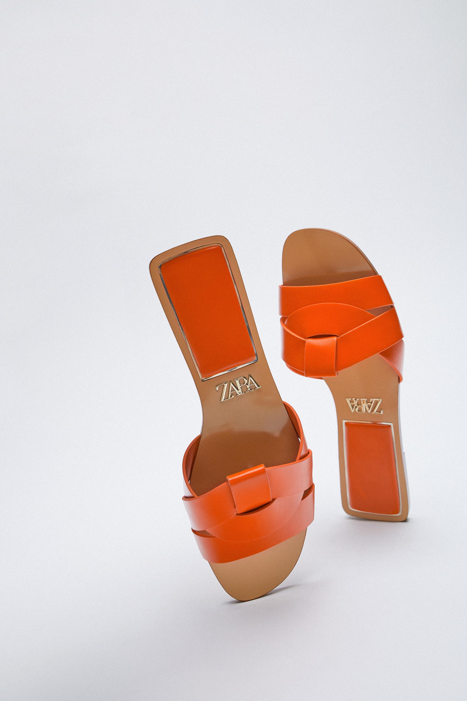 zara leather criss cross sandals