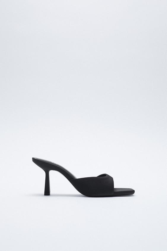 zara square toe heels