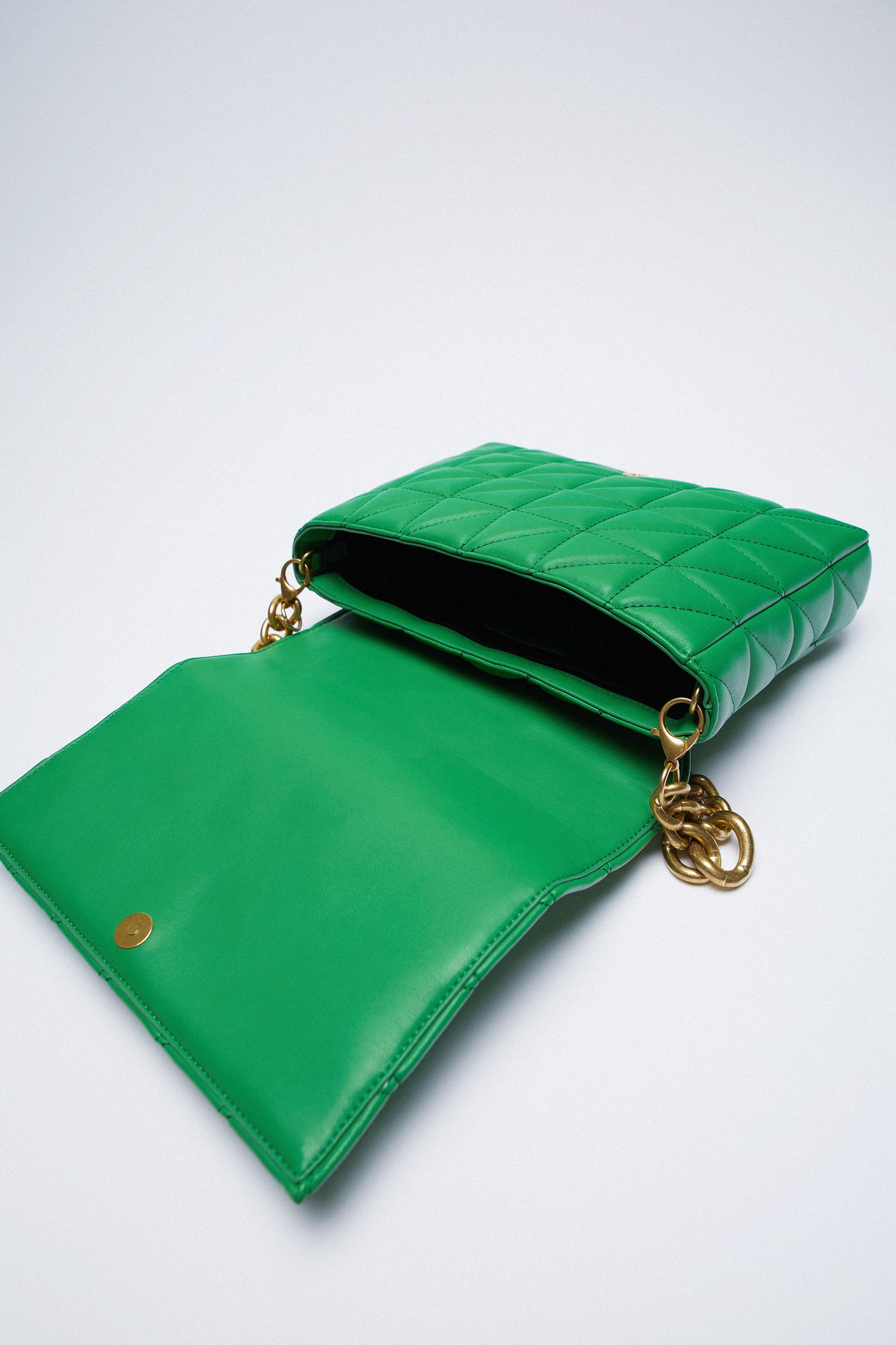 Zara QUILTED CHAIN STRAP SHOULDER BAG 111230882 030 3