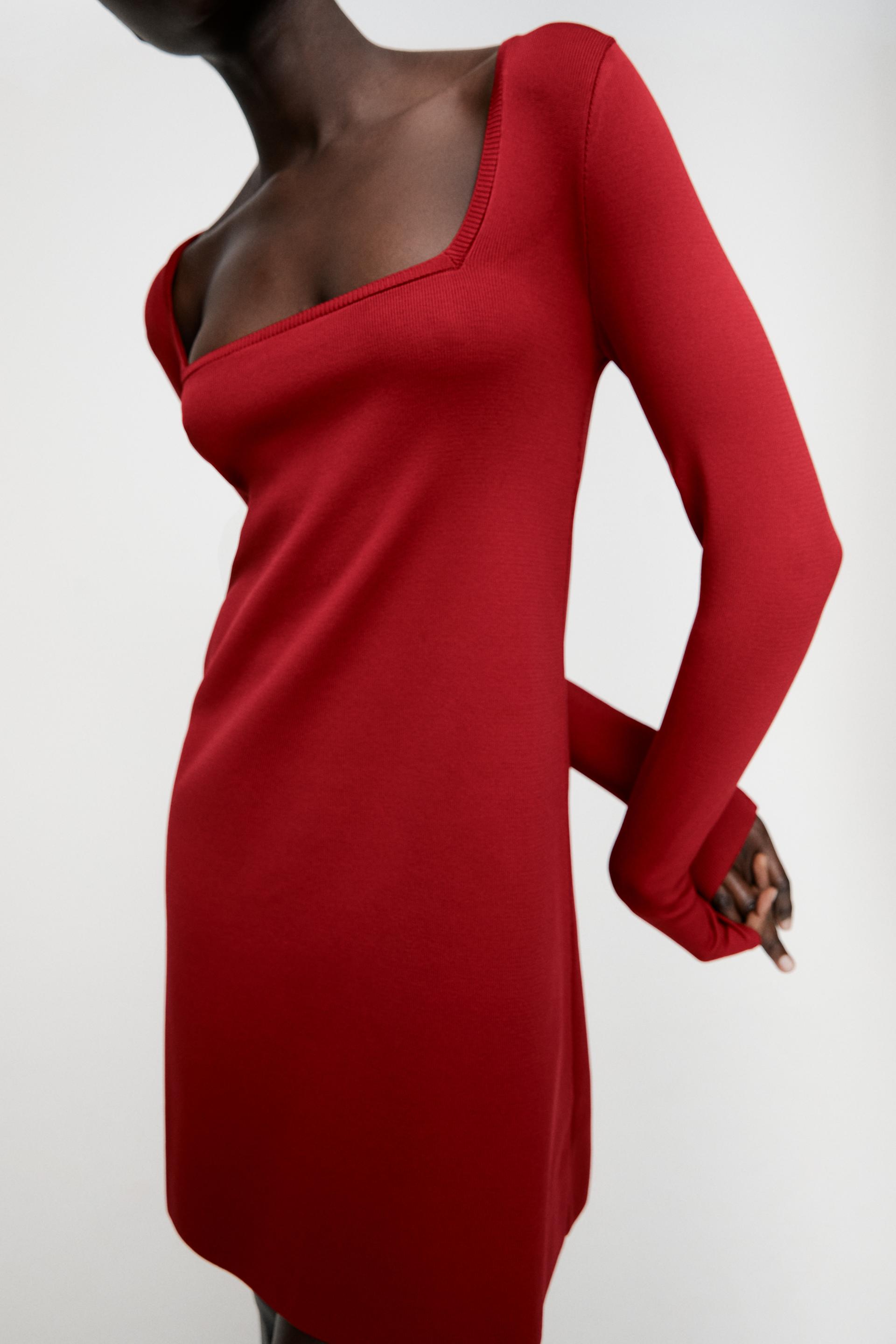 Zara KNIT MINI DRESS 114393016600